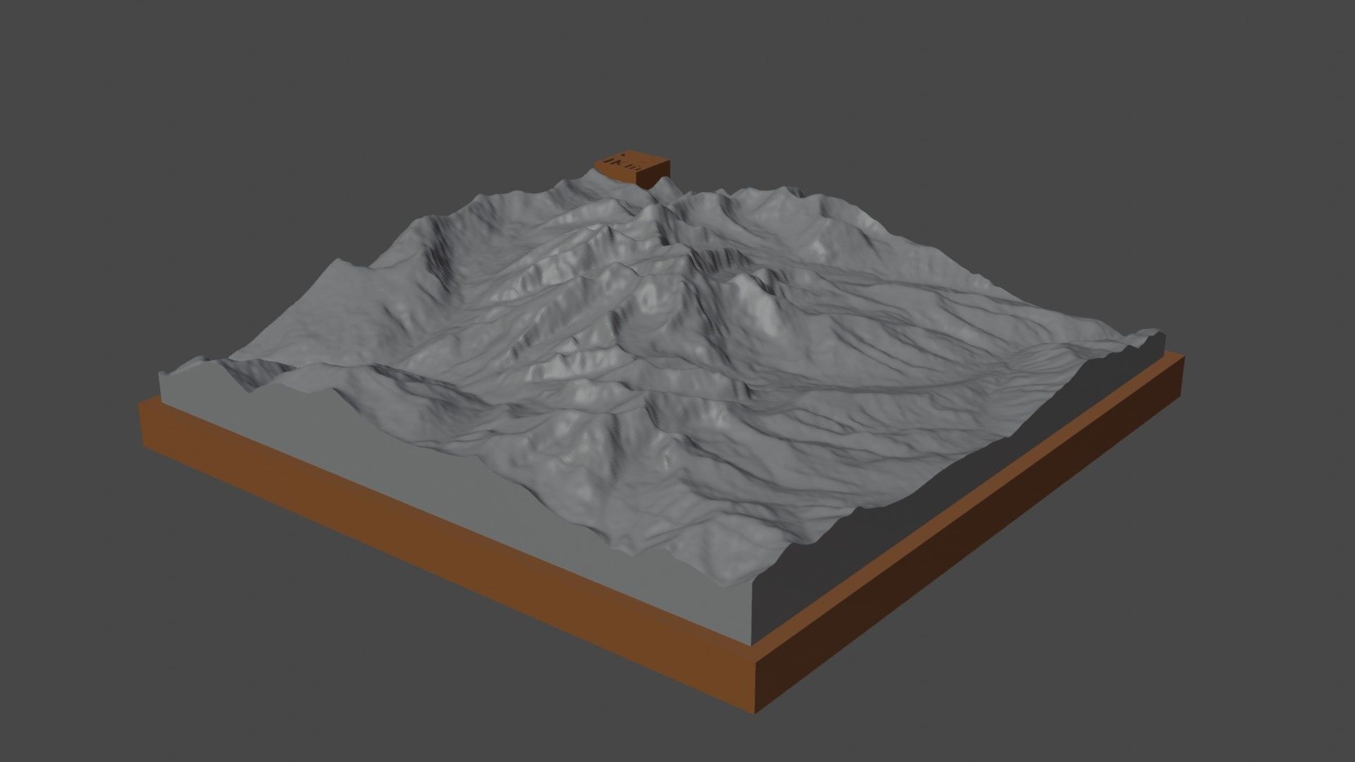 Koktutau mountain 3D print model_4