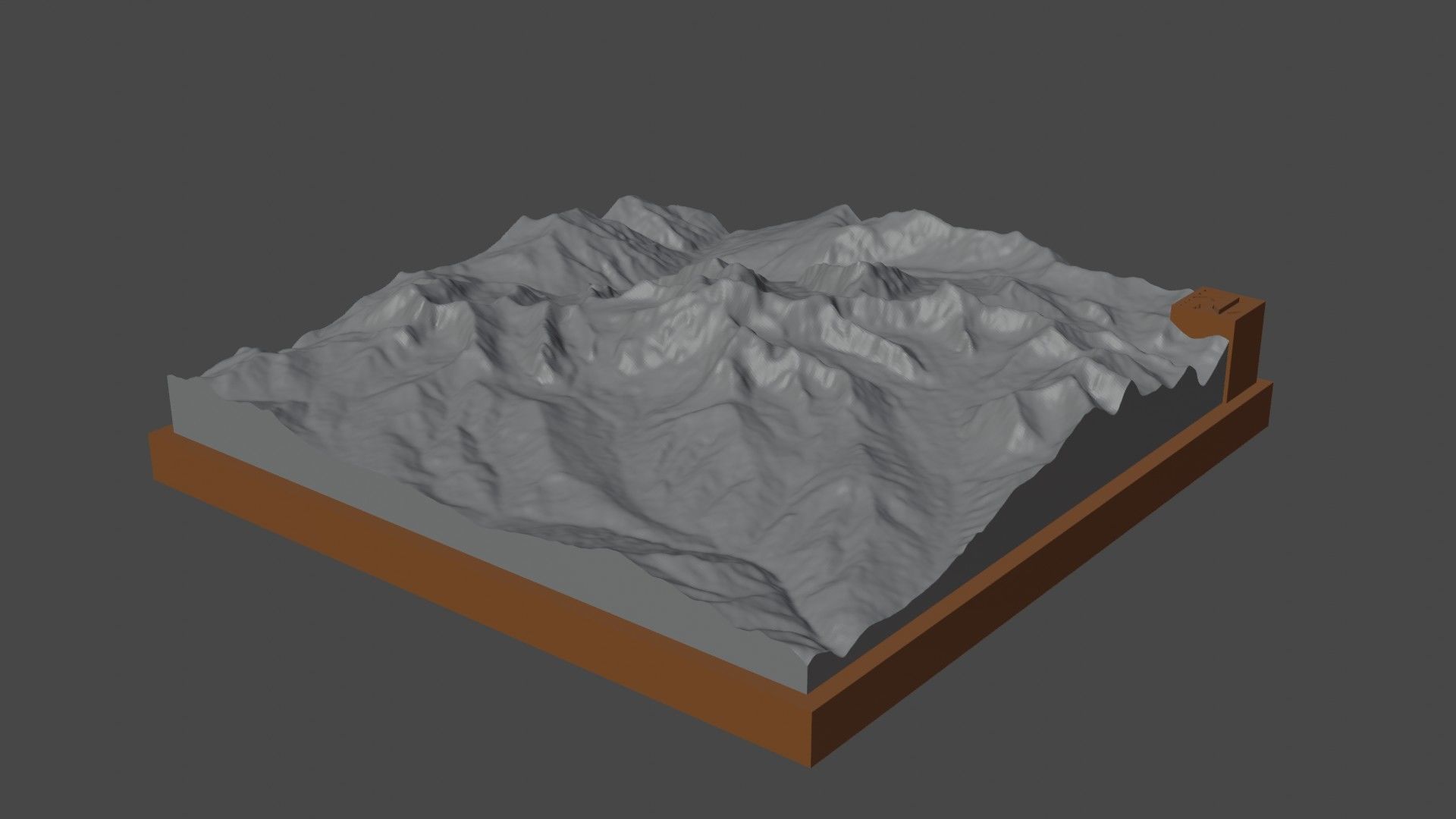 Koktutau mountain 3D print model_7