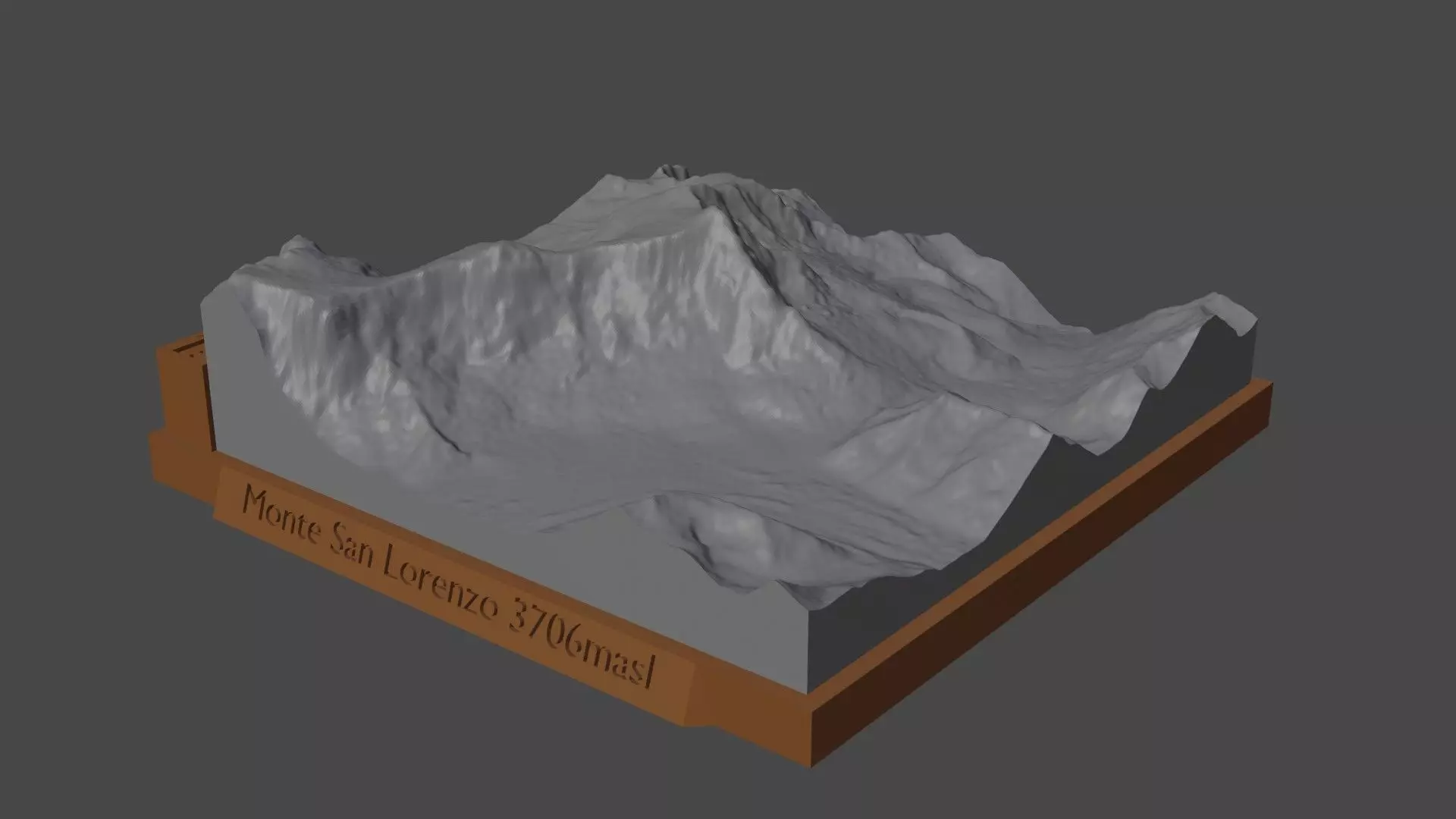 Monte San Lorenzo 3D print model_0