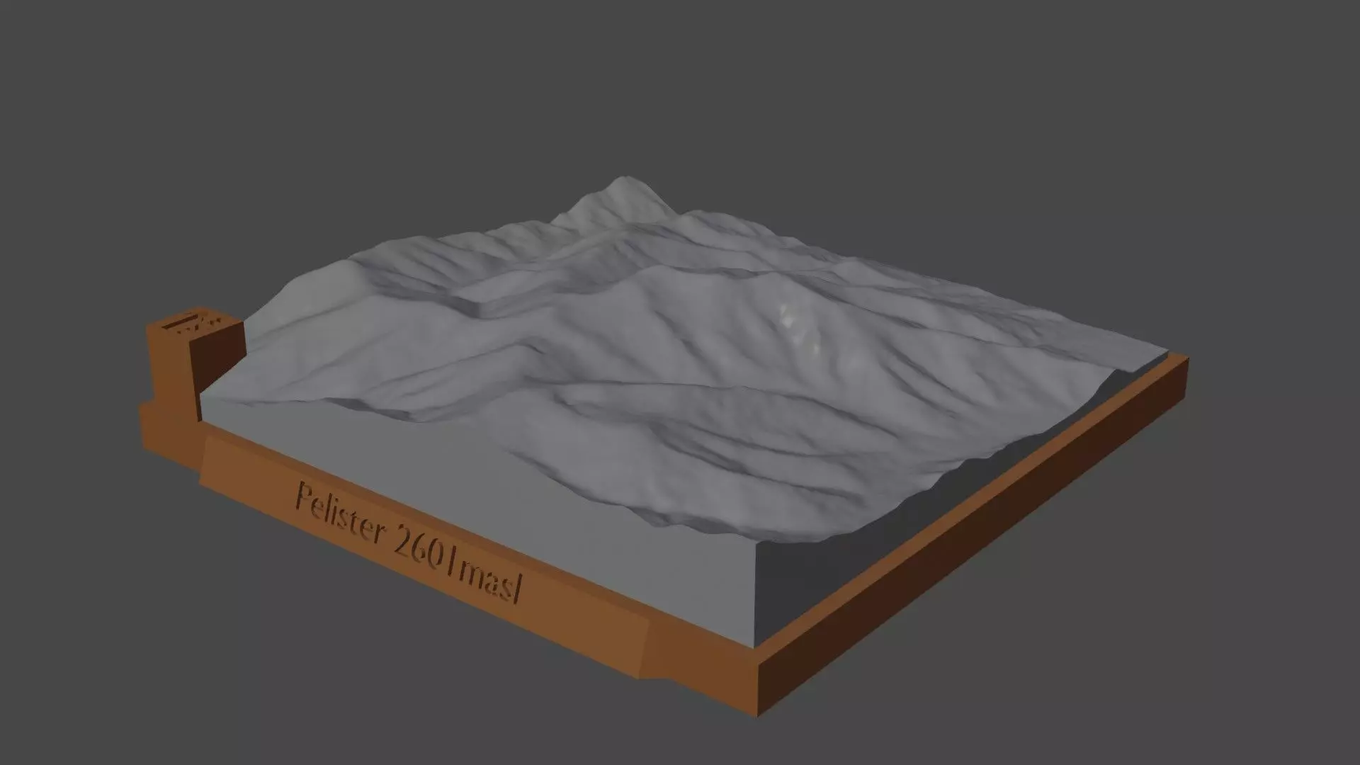 Pelister mountain 3D print model