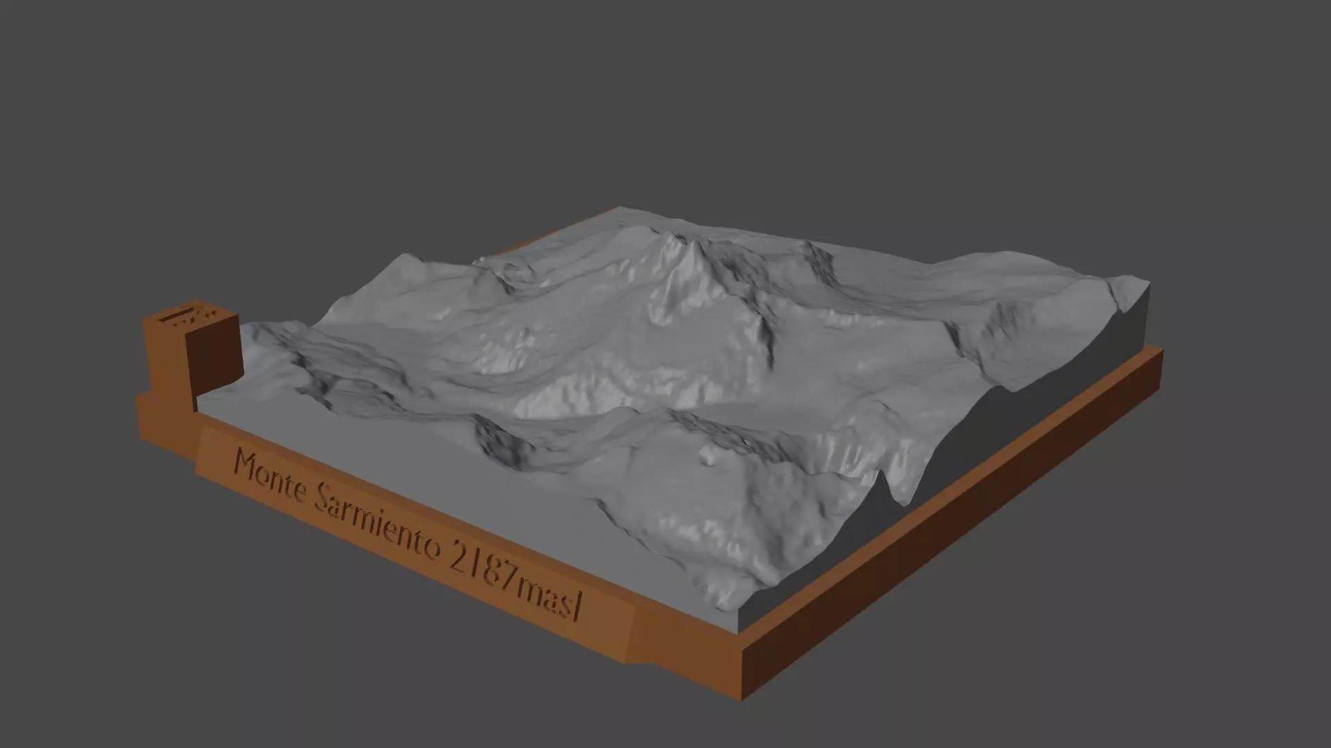 Monte Sarmiento 3D print model_0