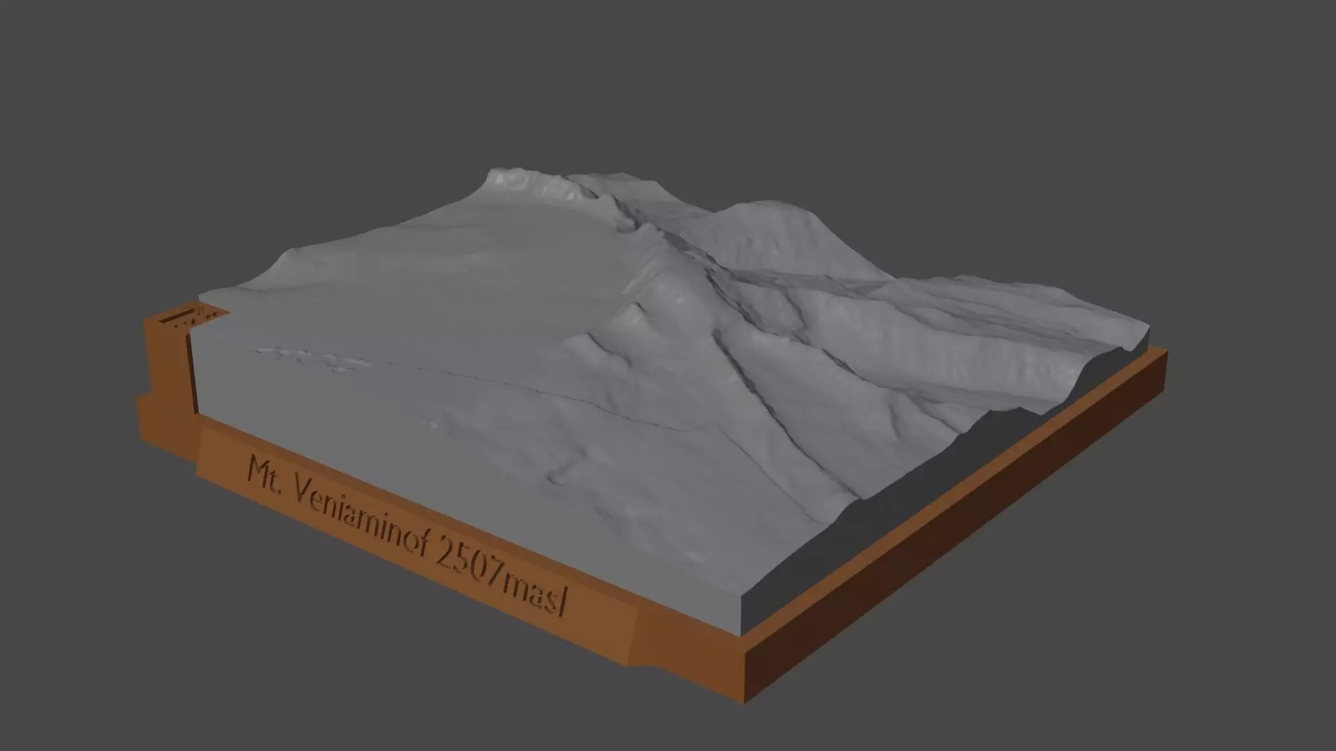 Mount Veniaminof 3D print model
