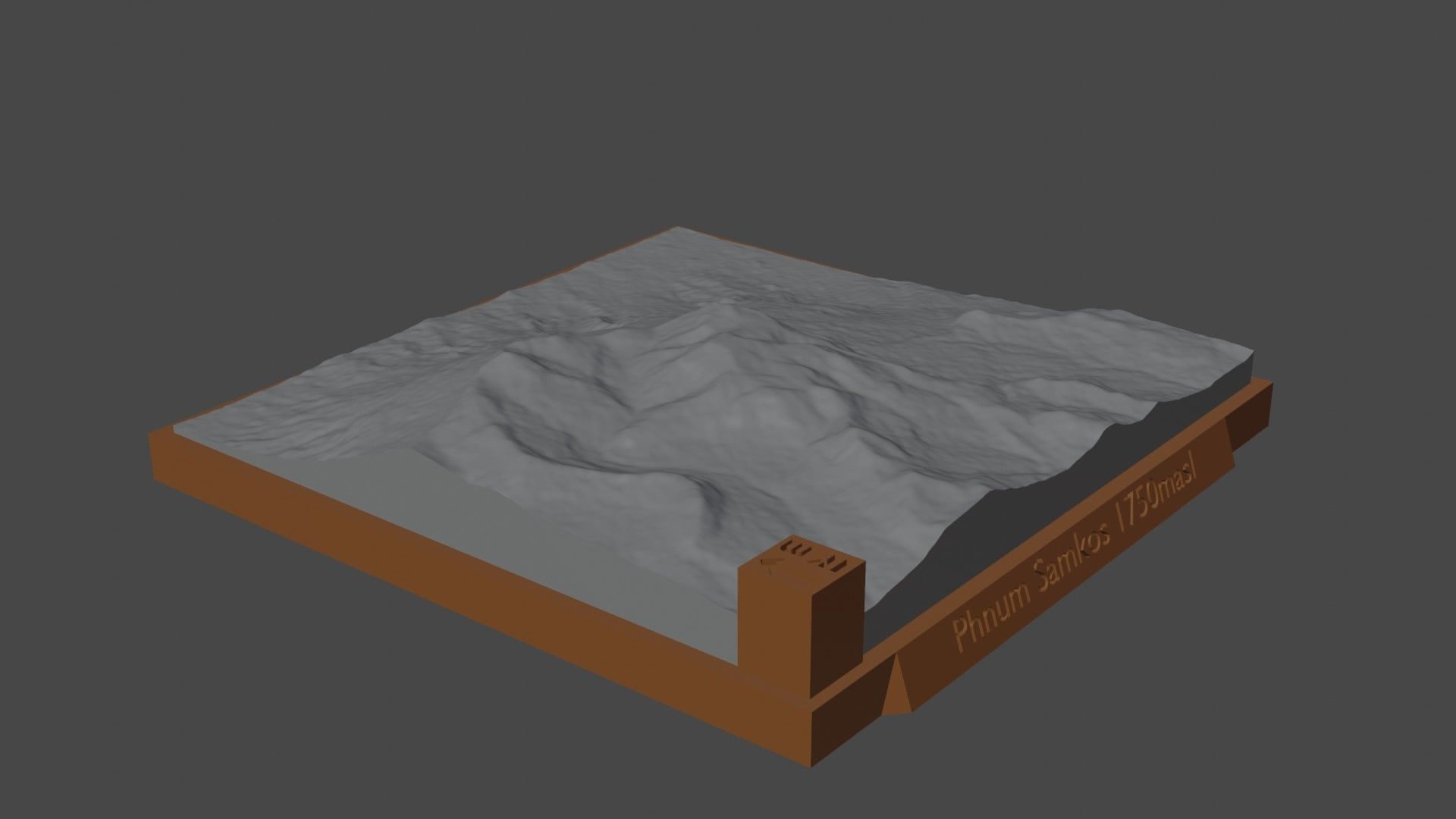 Phnum Samkos 3D print model_3