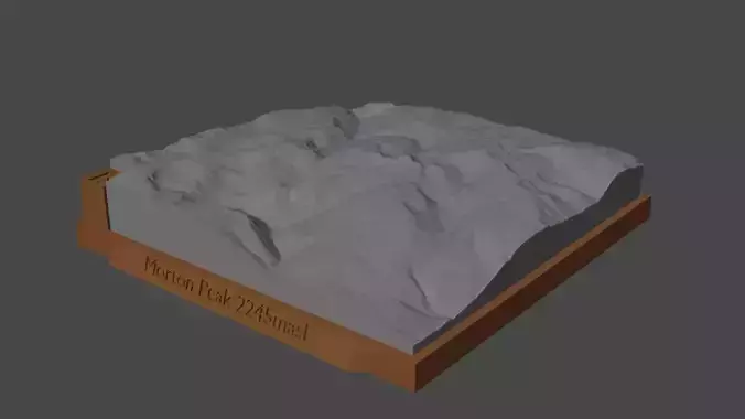 Morton Peak 3D print model