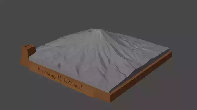 Kronotsky V mount fuji 3D print model