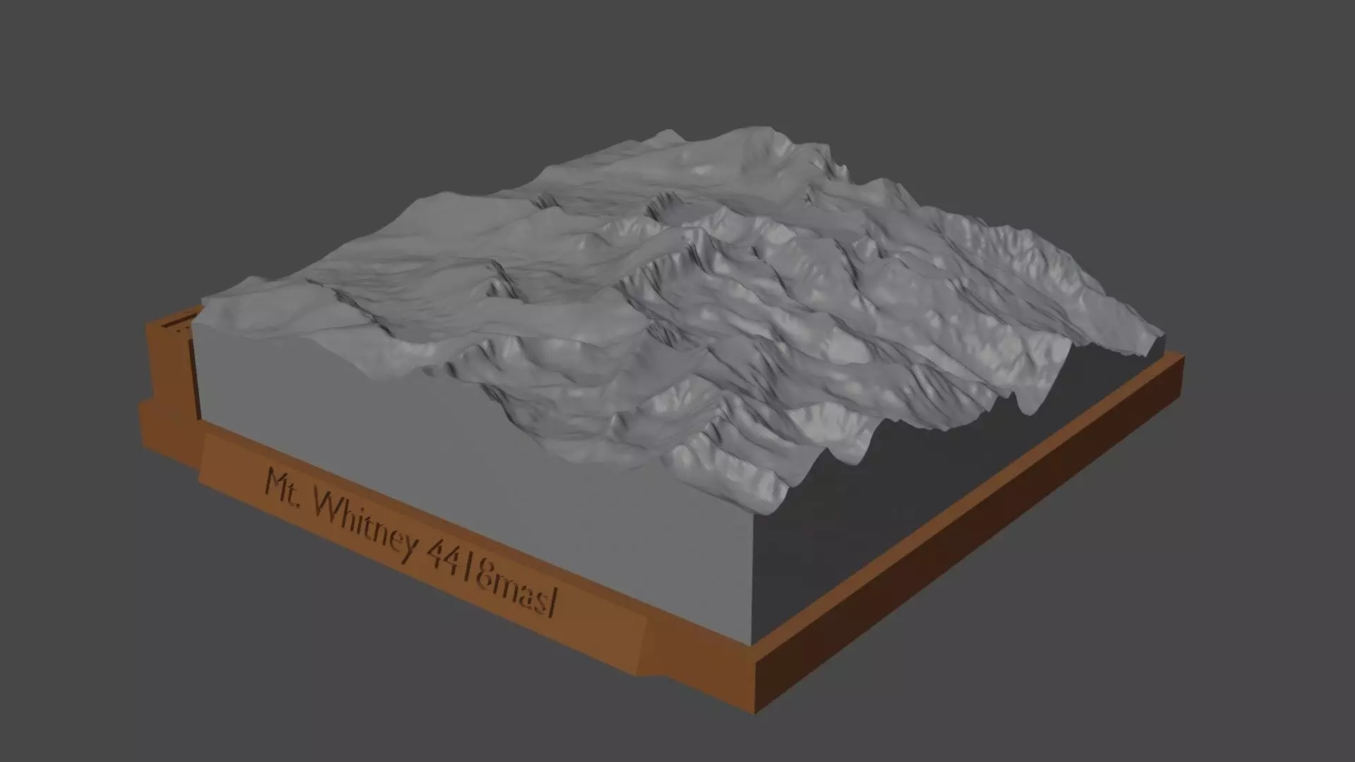 Mount Whitney 3D print model_0