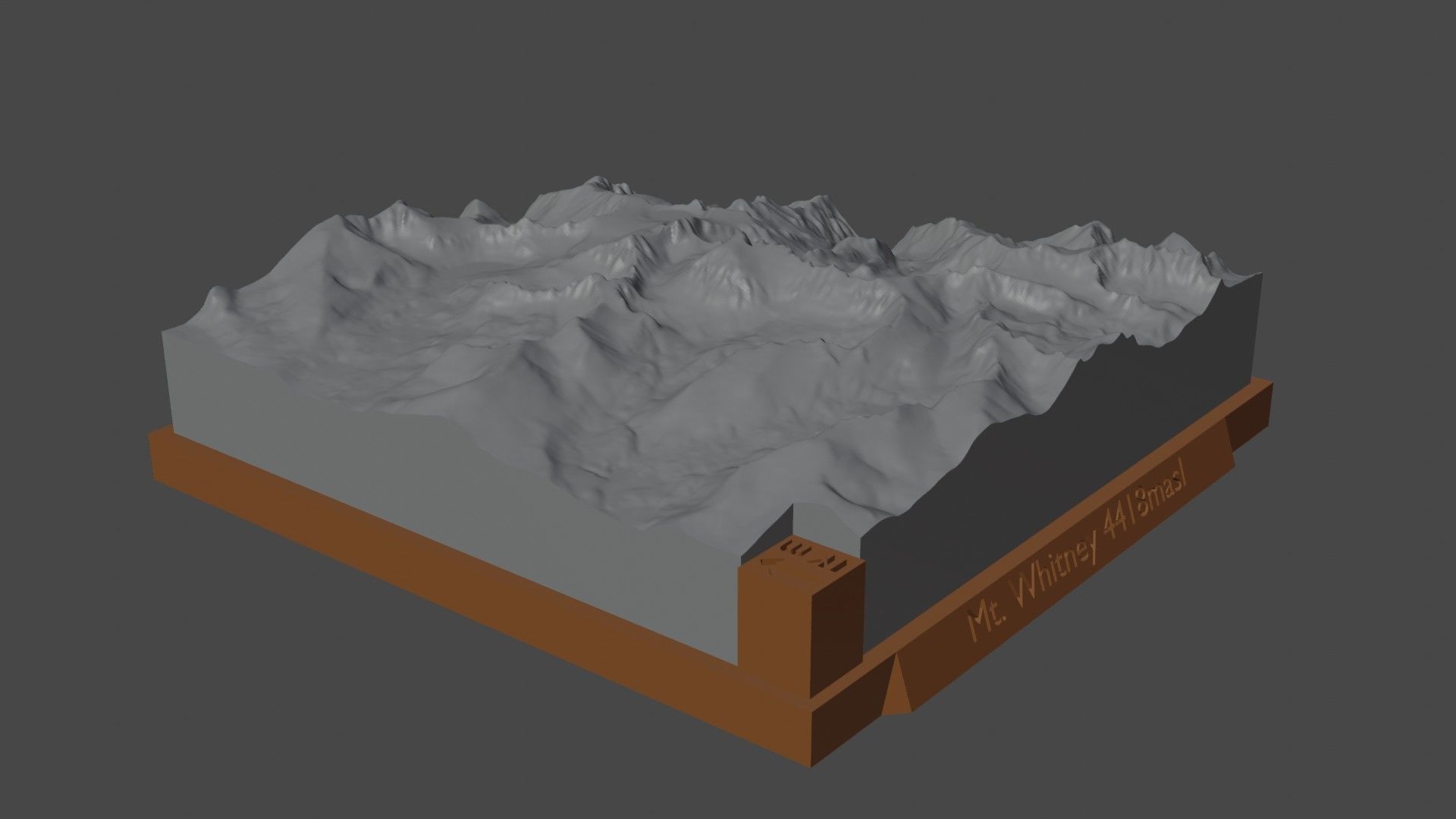 Mount Whitney 3D print model_3