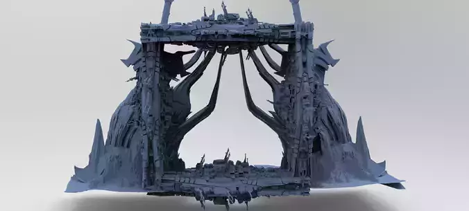 Mars Sci-Fi Monolith Massive structure 4 