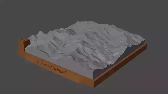 Mount Baco 3D print model