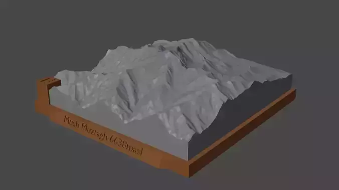 Mush Muztagh 3D print model