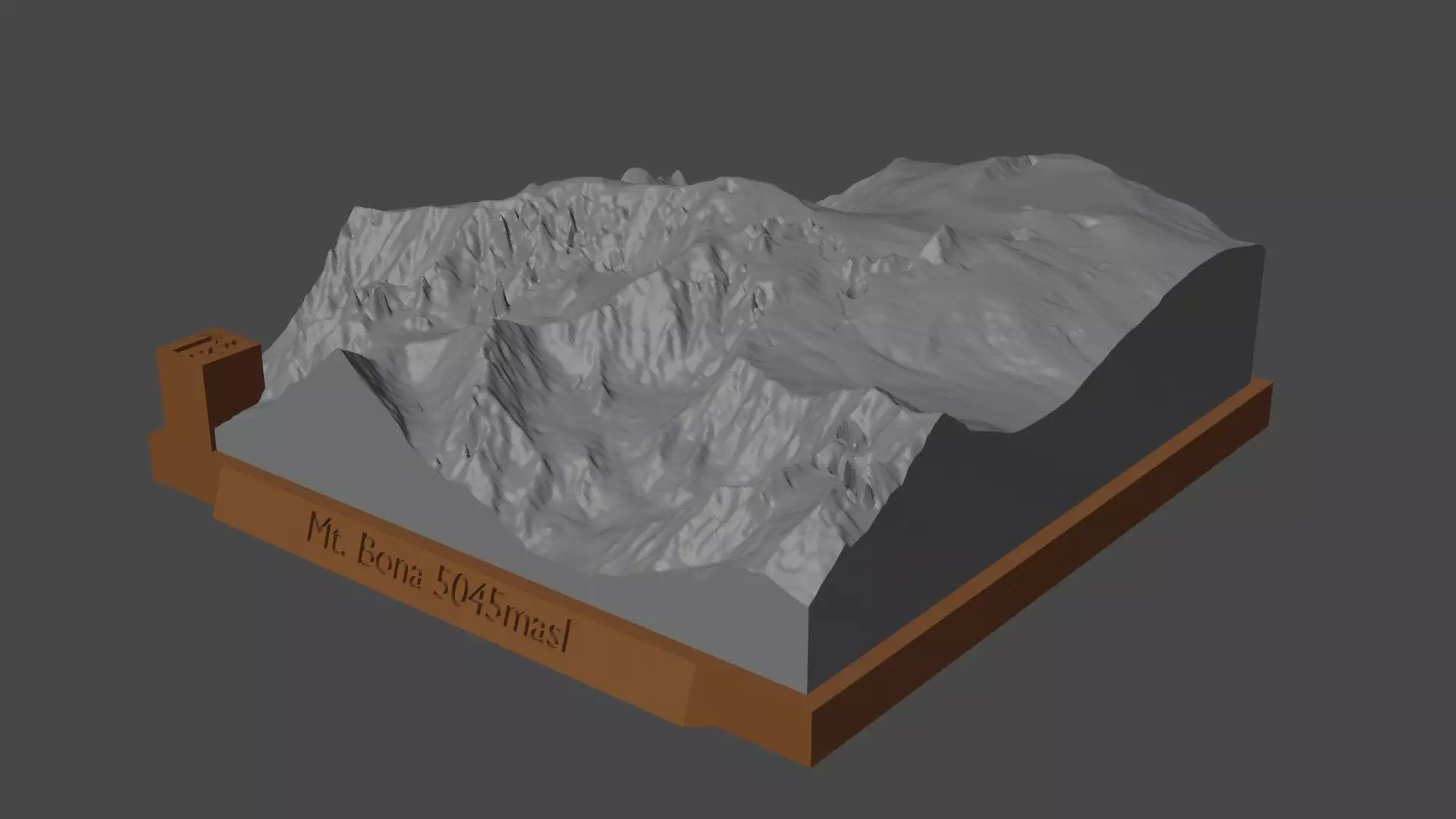 Mount Bona 3D print model