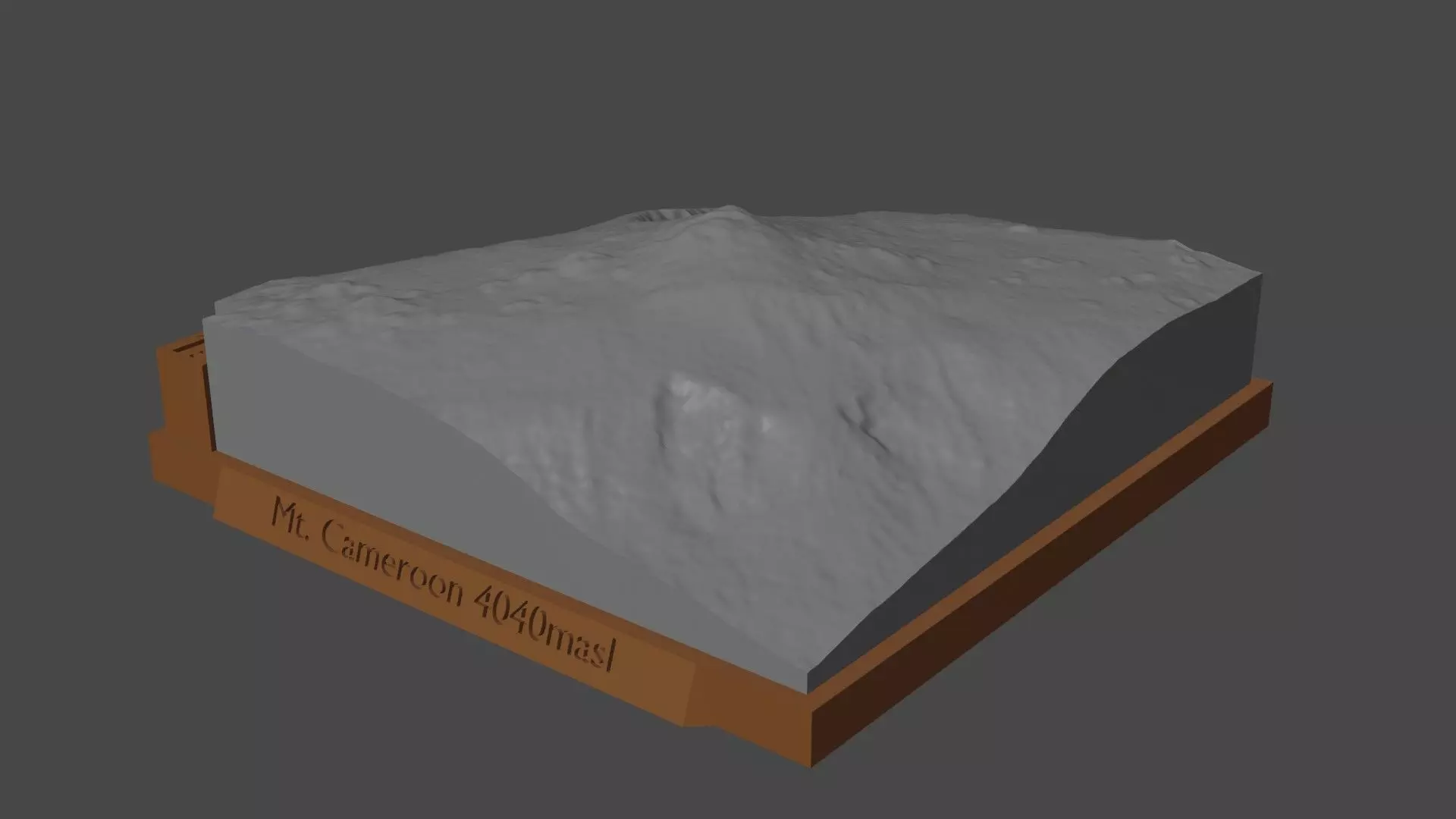 Mount Cameroon 3D print model_0