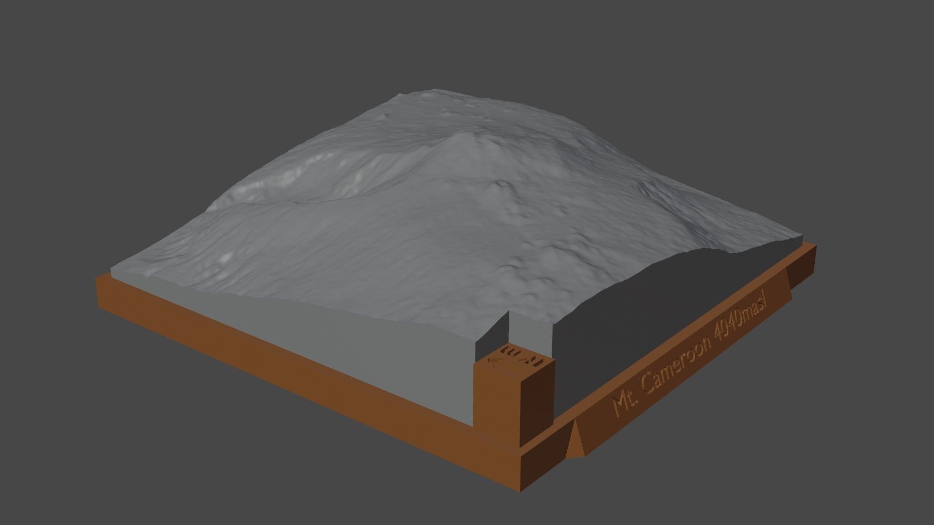 Mount Cameroon 3D print model_3