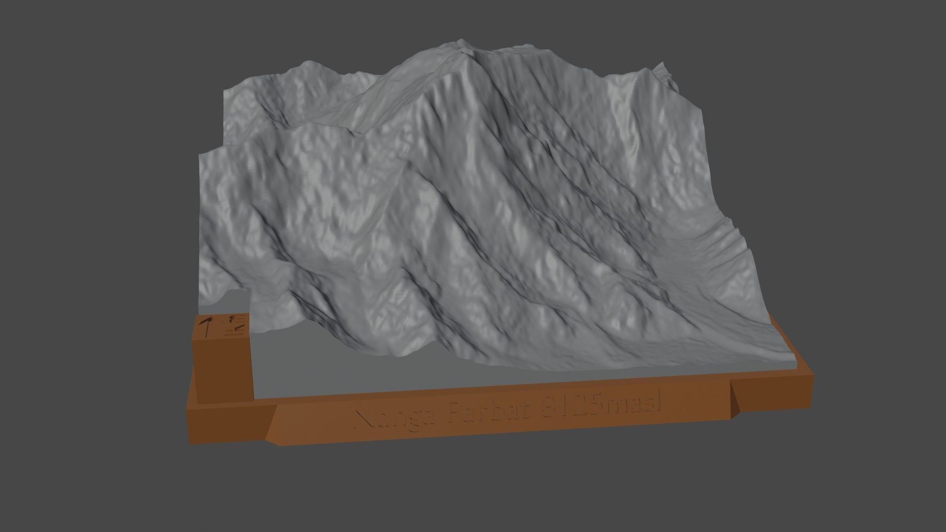 Nanga Parbat 3D print model_5
