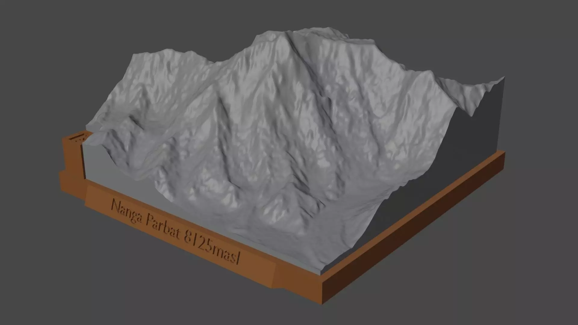 Nanga Parbat 3D print model_0