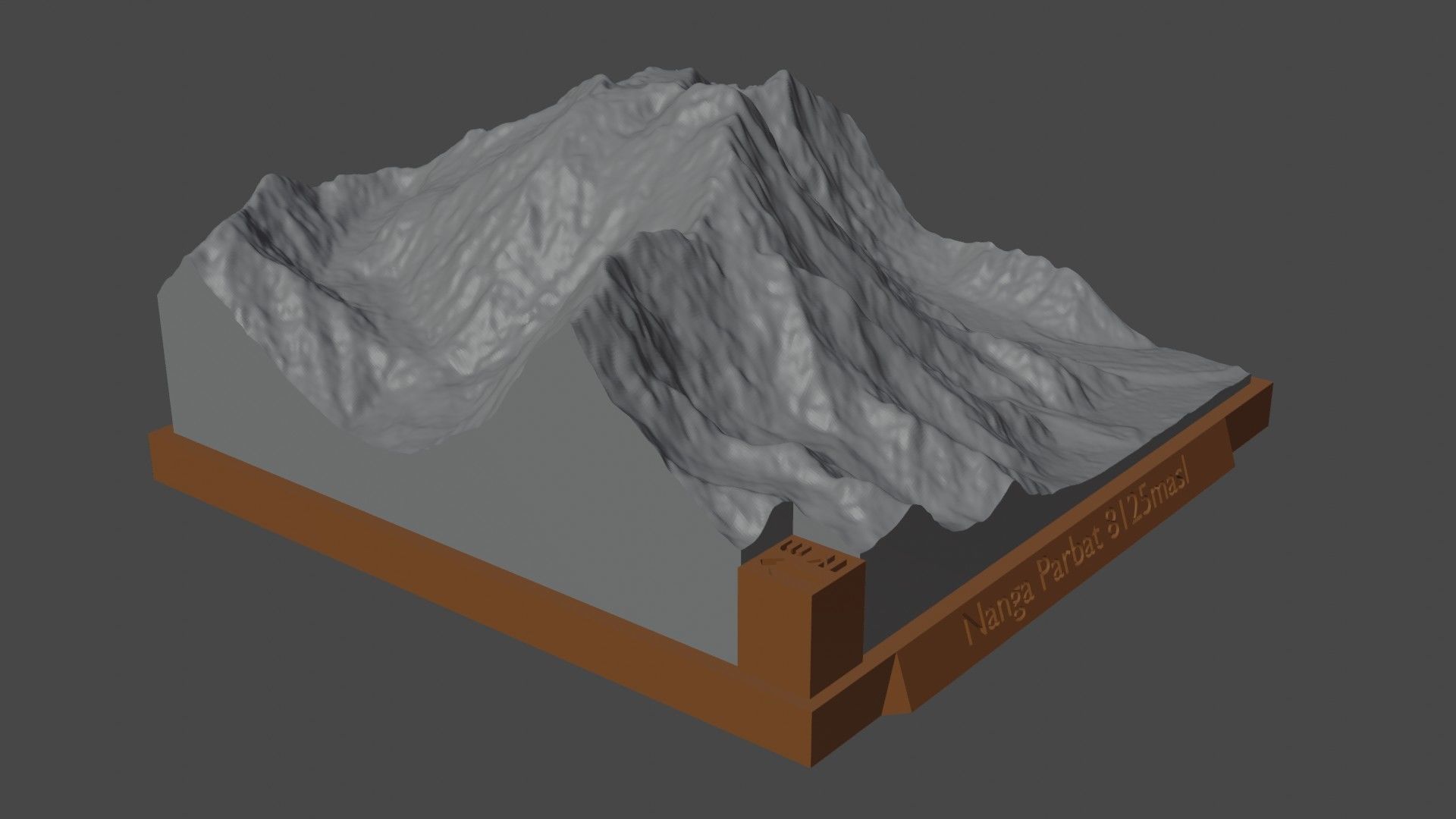 Nanga Parbat 3D print model_3
