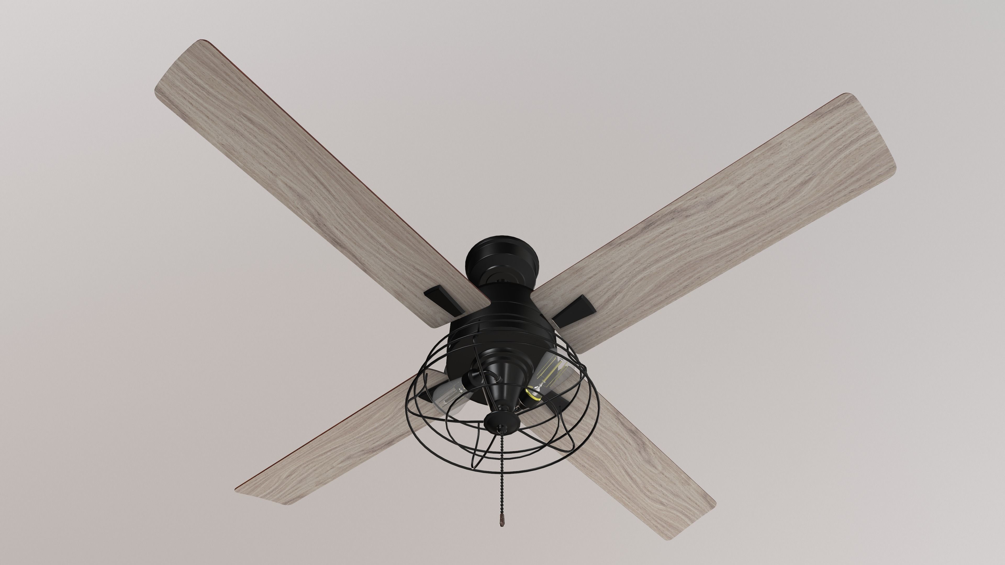 Designer Ceiling Fan 3D Model Low-poly 3D model_8