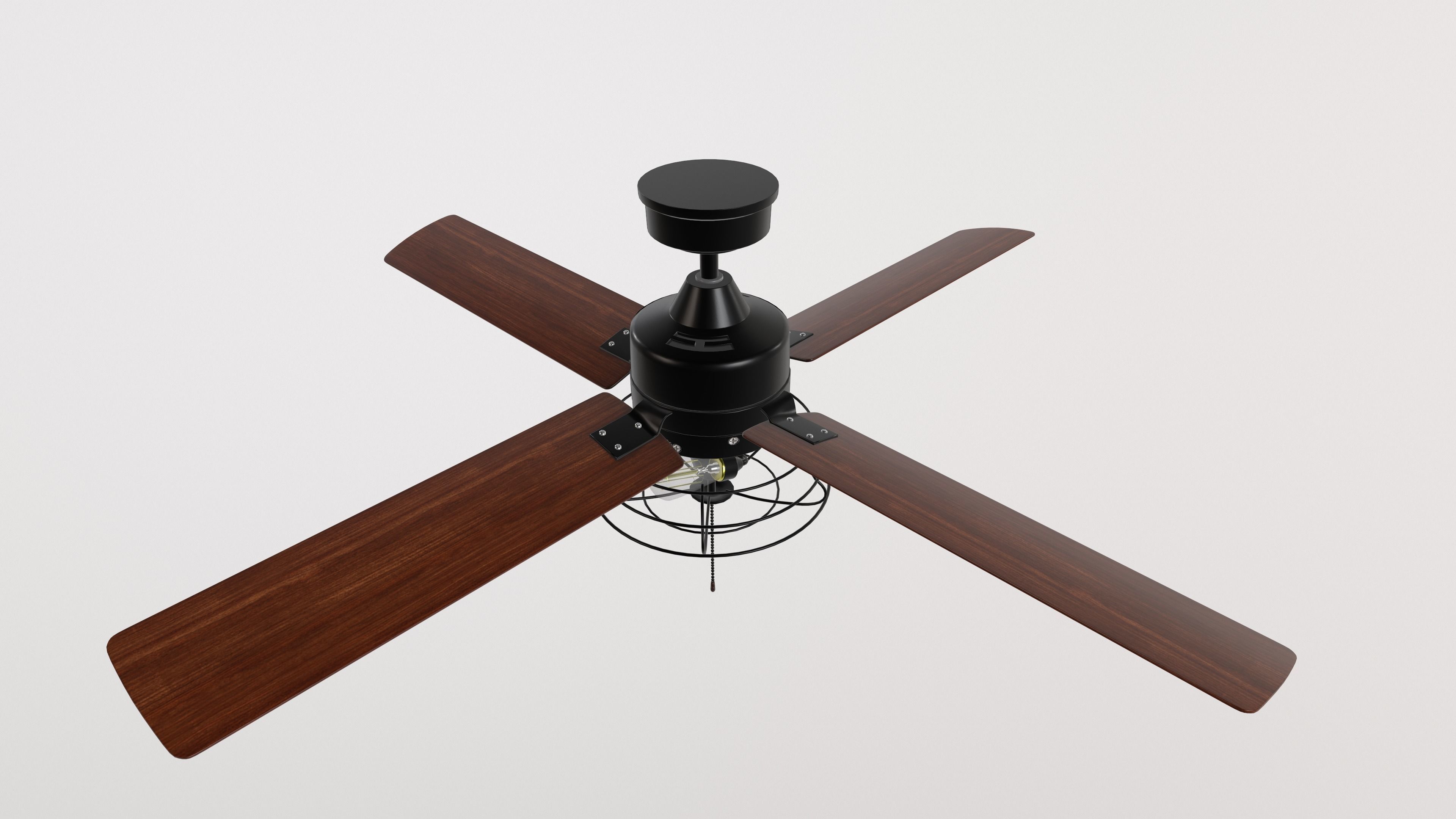 Designer Ceiling Fan 3D Model Low-poly 3D model_2