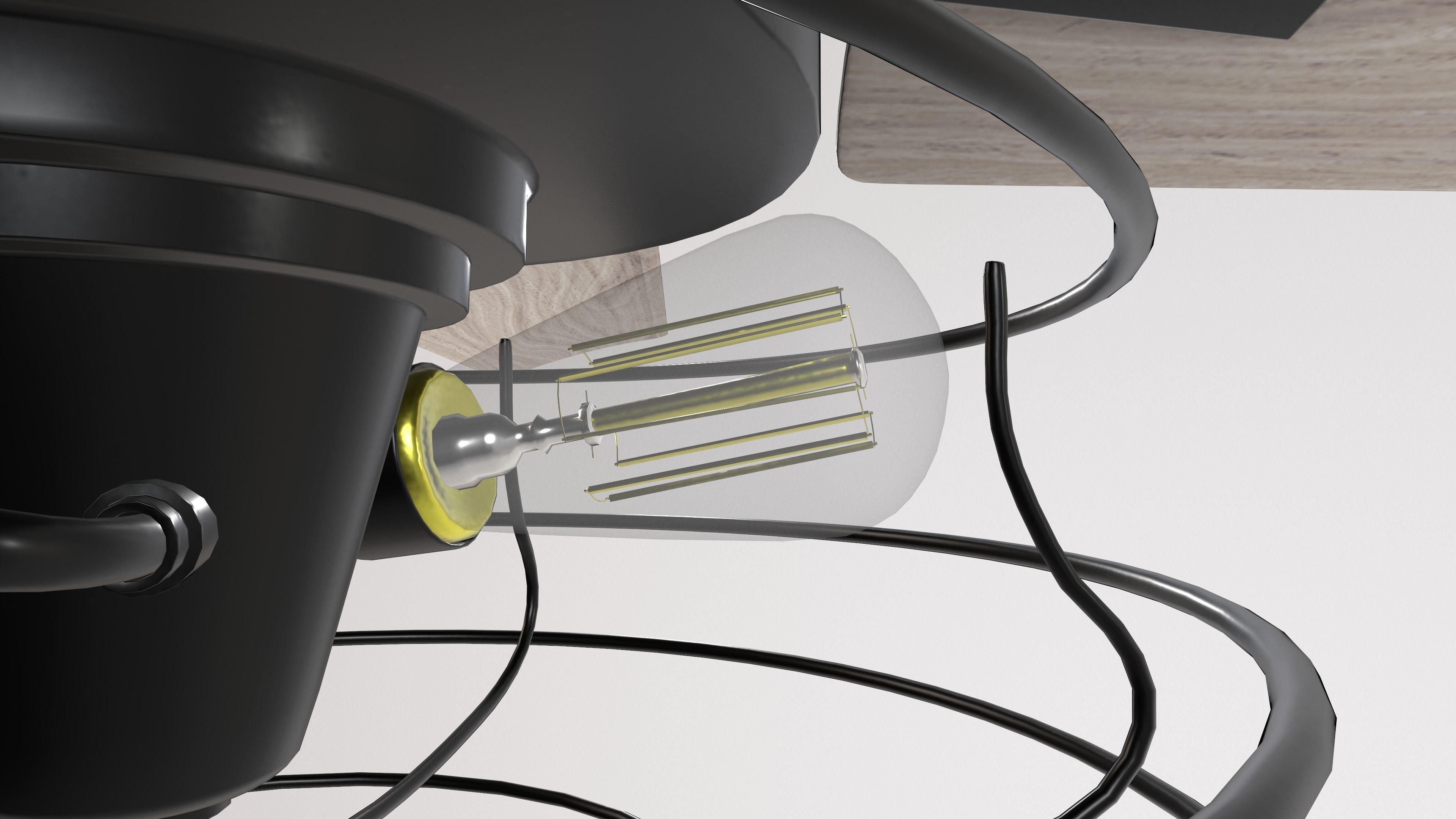 Designer Ceiling Fan 3D Model Low-poly 3D model_6