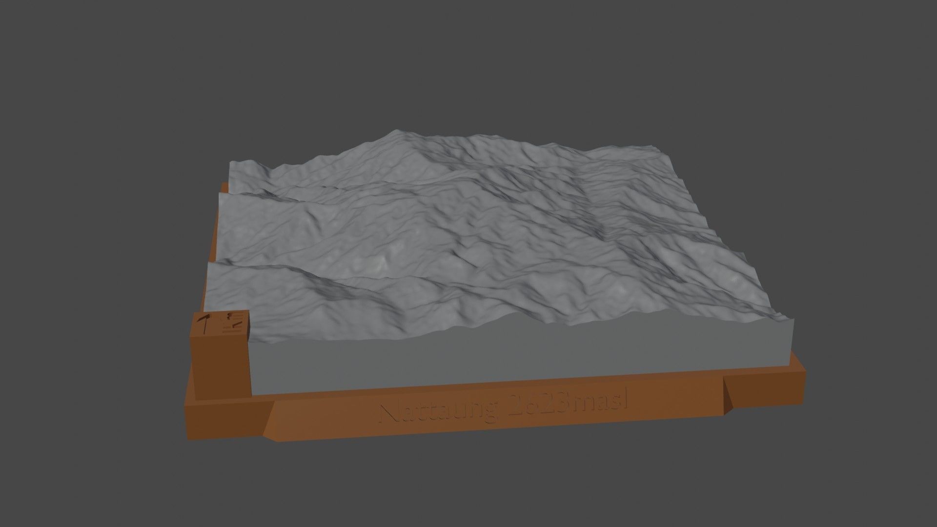 Nattaung mountain 3D print model_5