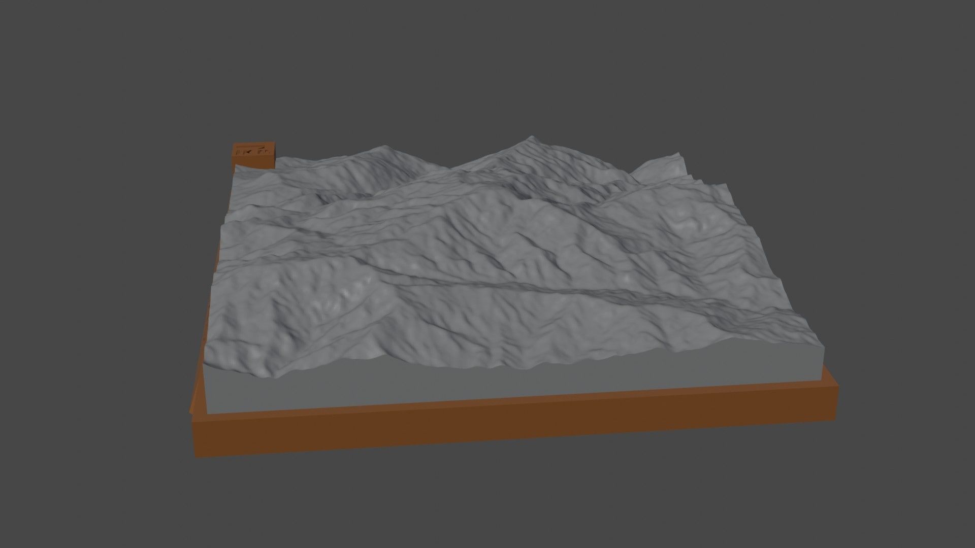 Nattaung mountain 3D print model_1