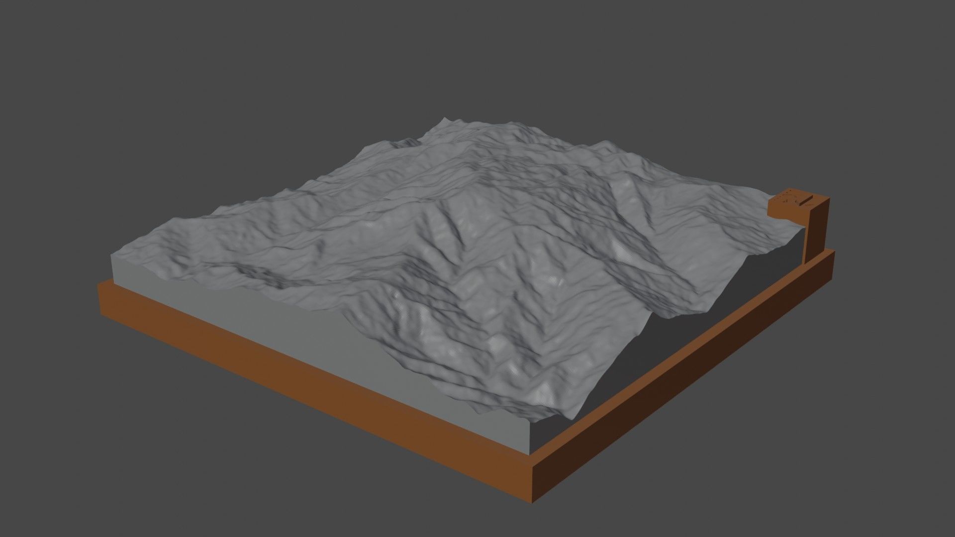 Nattaung mountain 3D print model_7