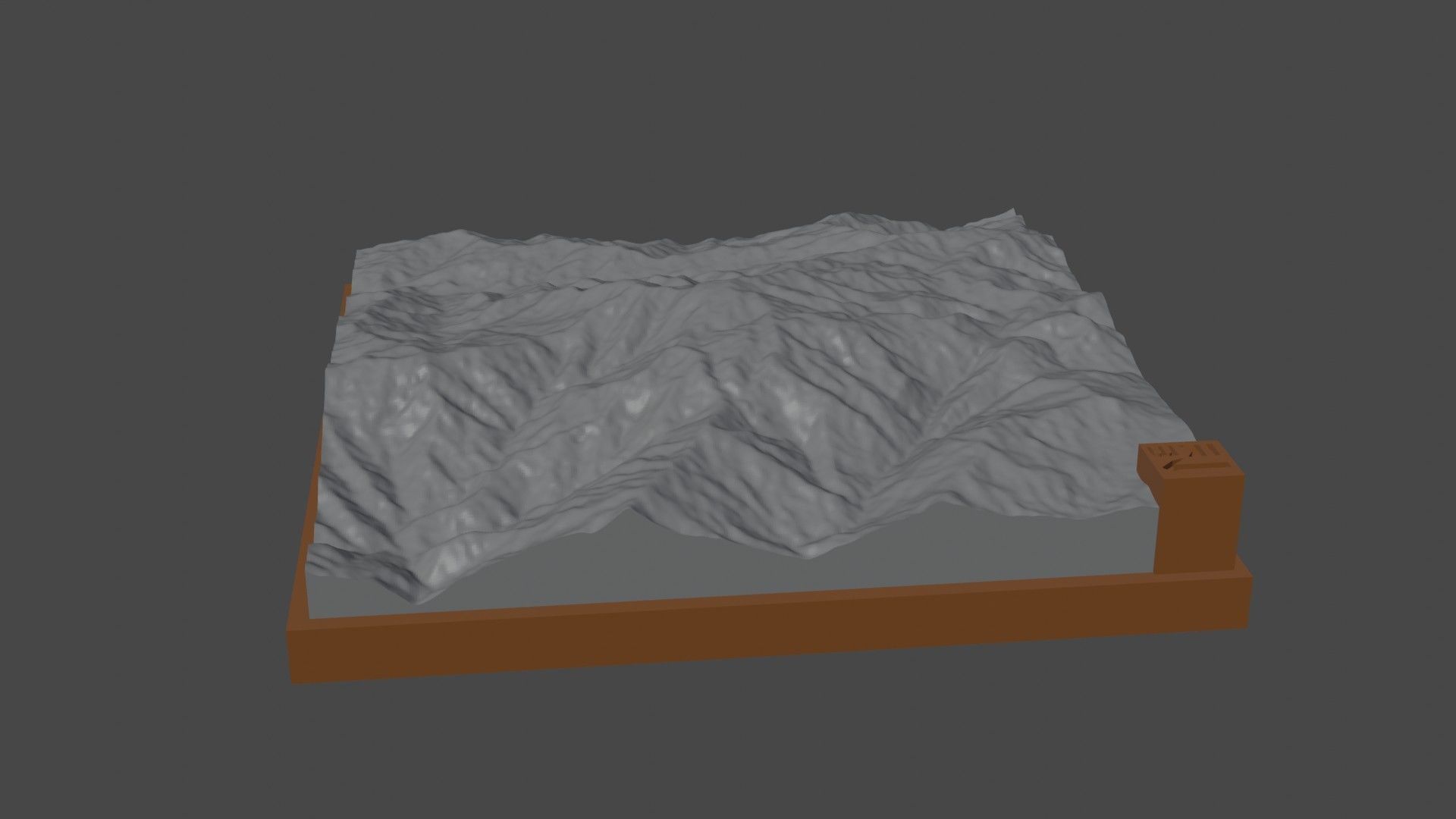 Nattaung mountain 3D print model_6