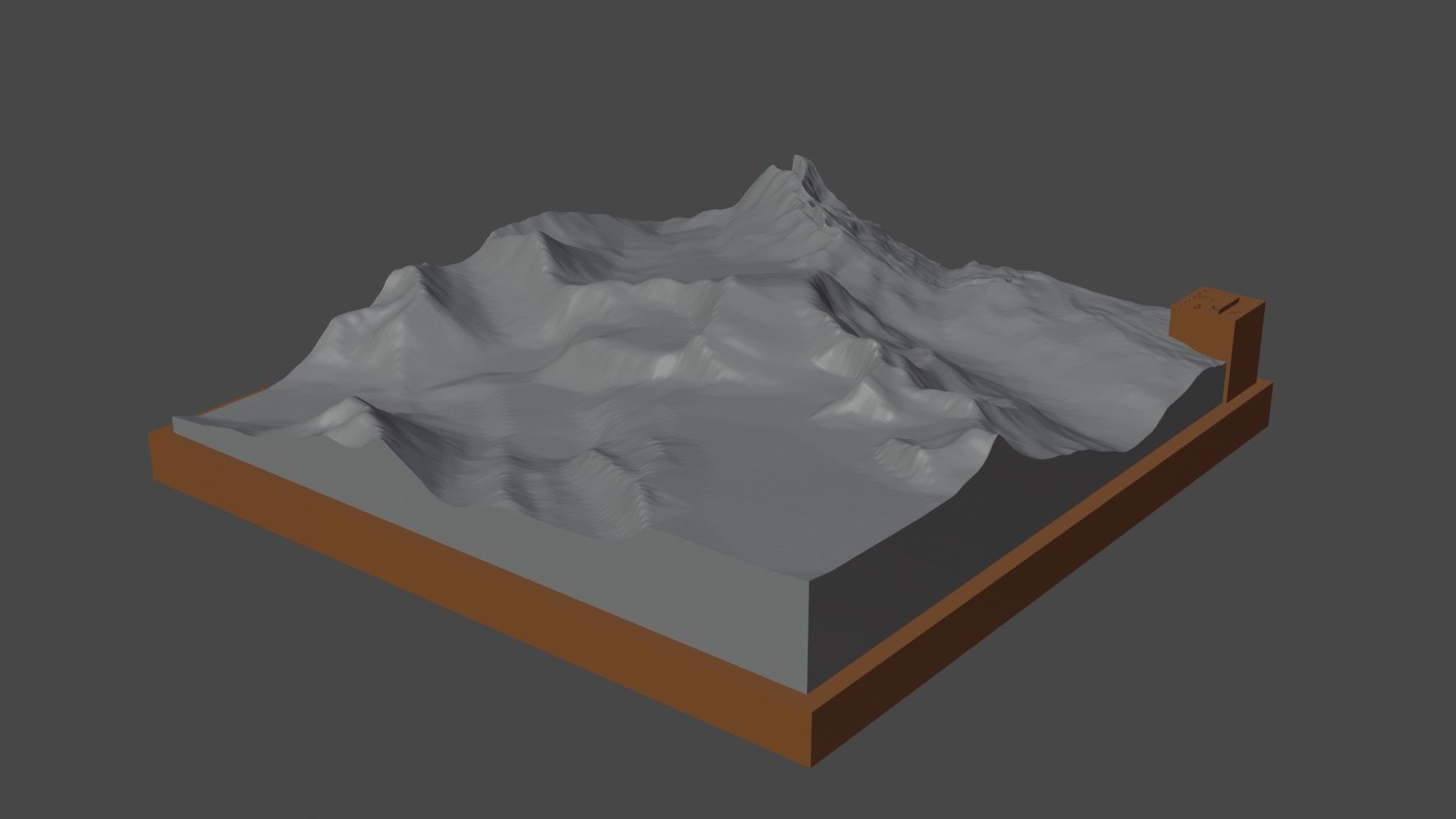 Mount Chown 3D print model_7
