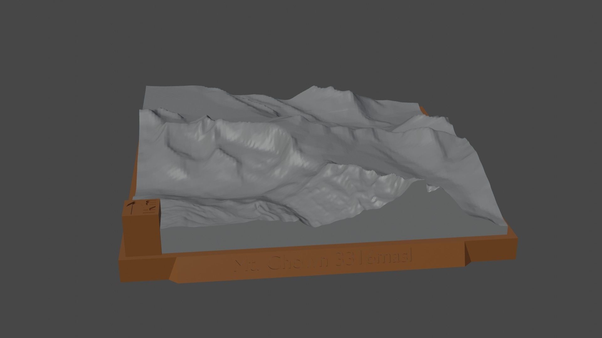 Mount Chown 3D print model_5