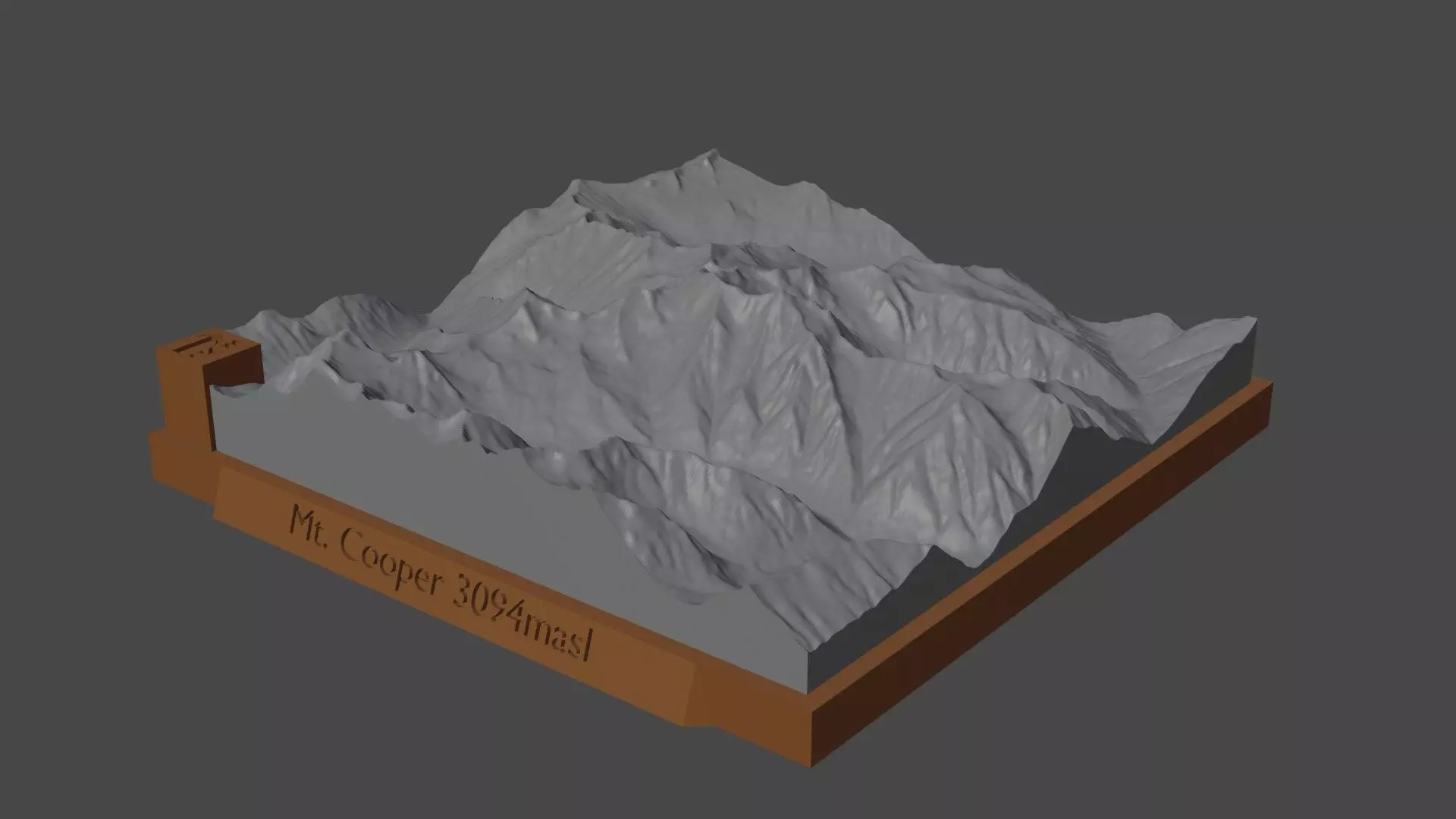 Mount Cooper 3D print model