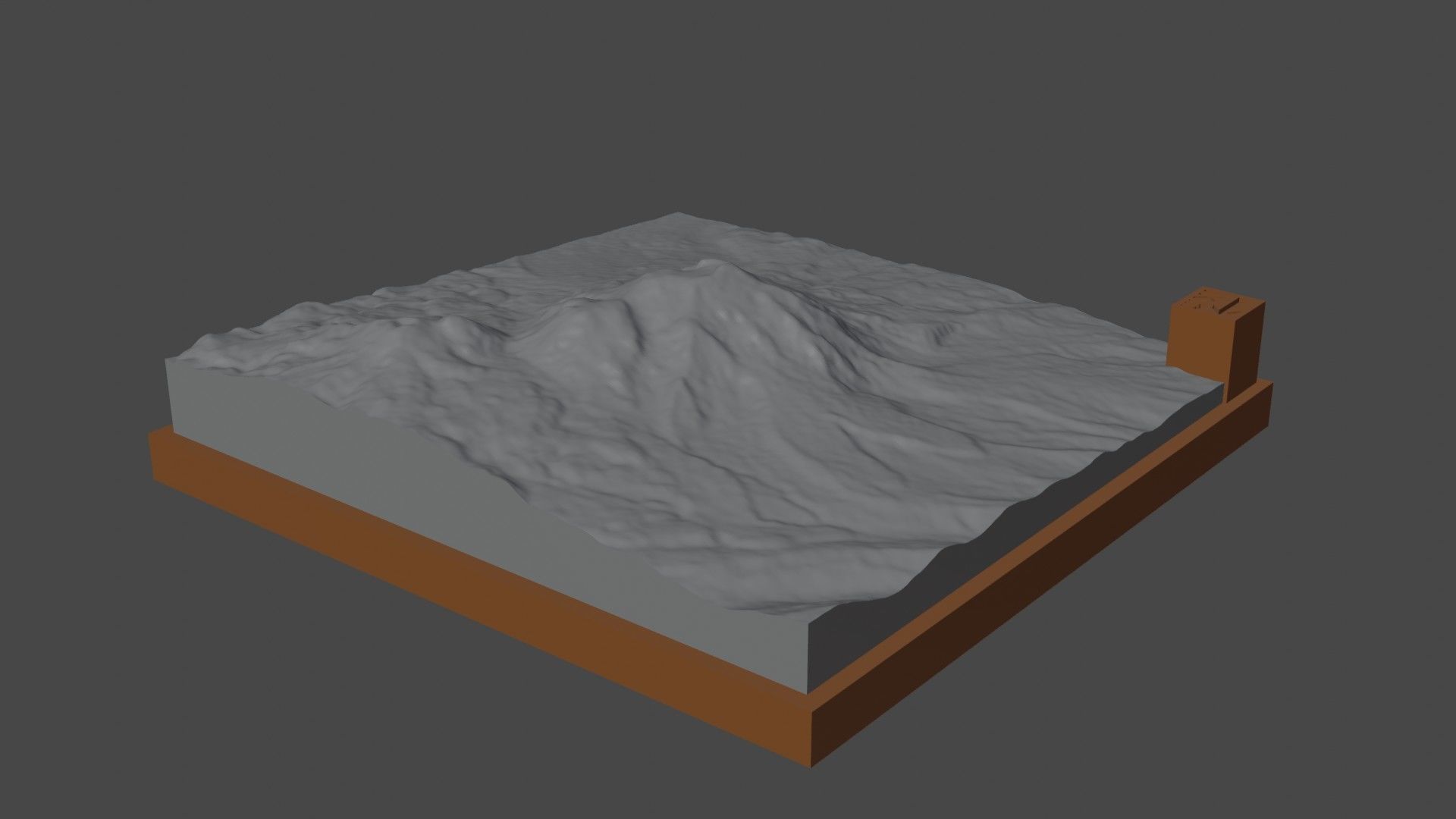 Nevado Ampato 3D print model_7