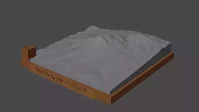 Nevado Ampato 3D print model