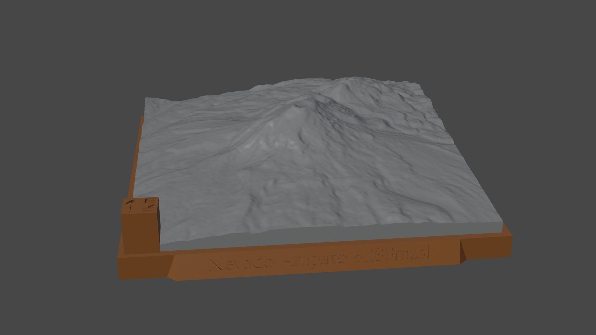 Nevado Ampato 3D print model_5