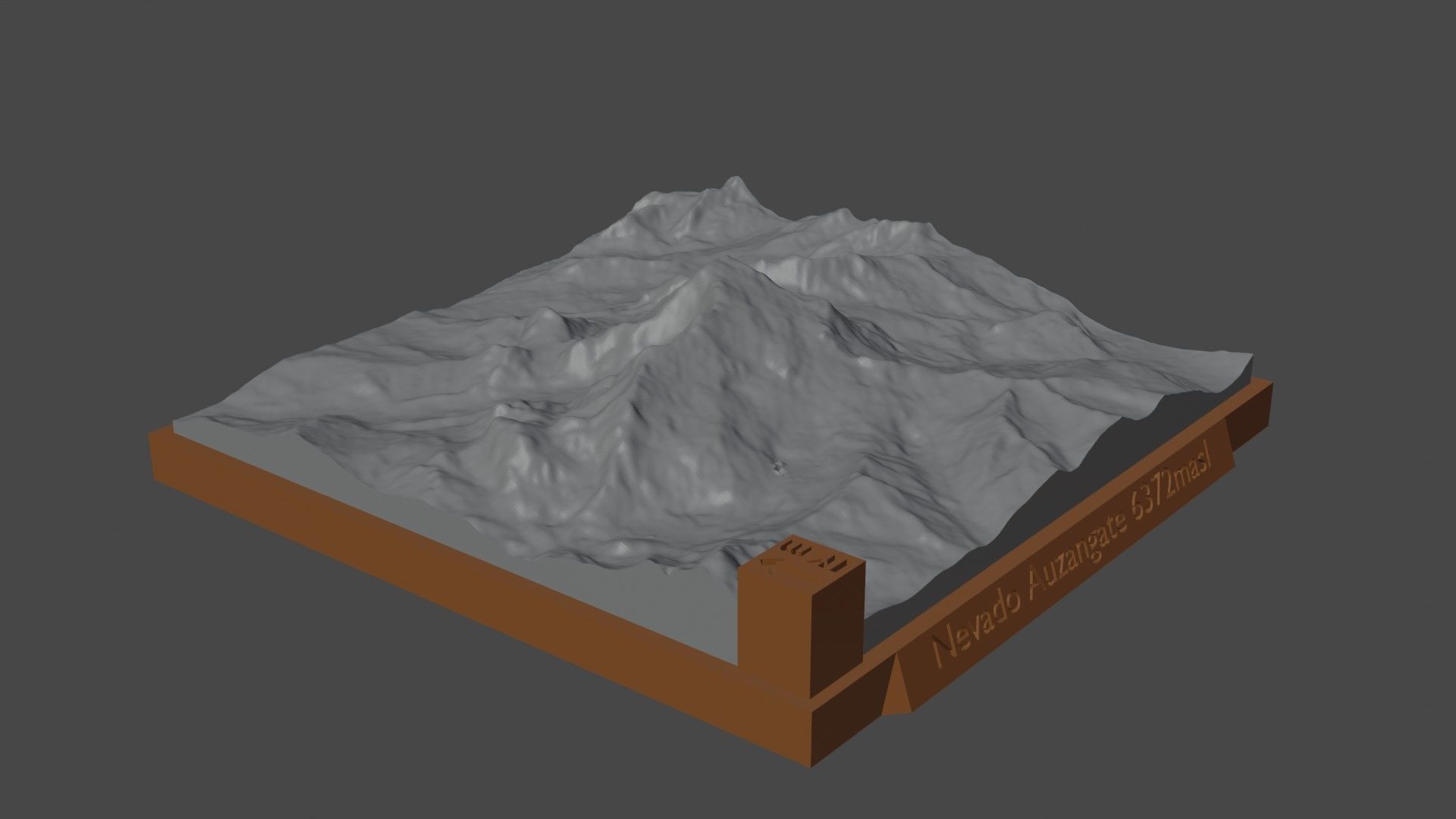 Nevado Auzangate 3D print model_3