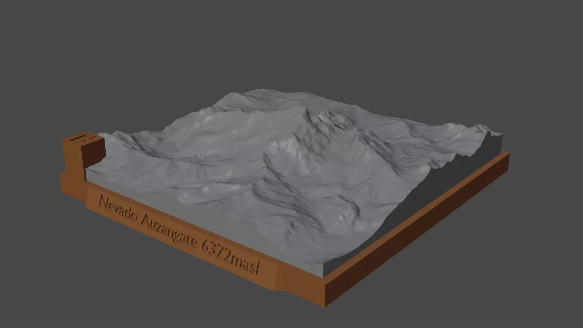 Nevado Auzangate 3D print model_0