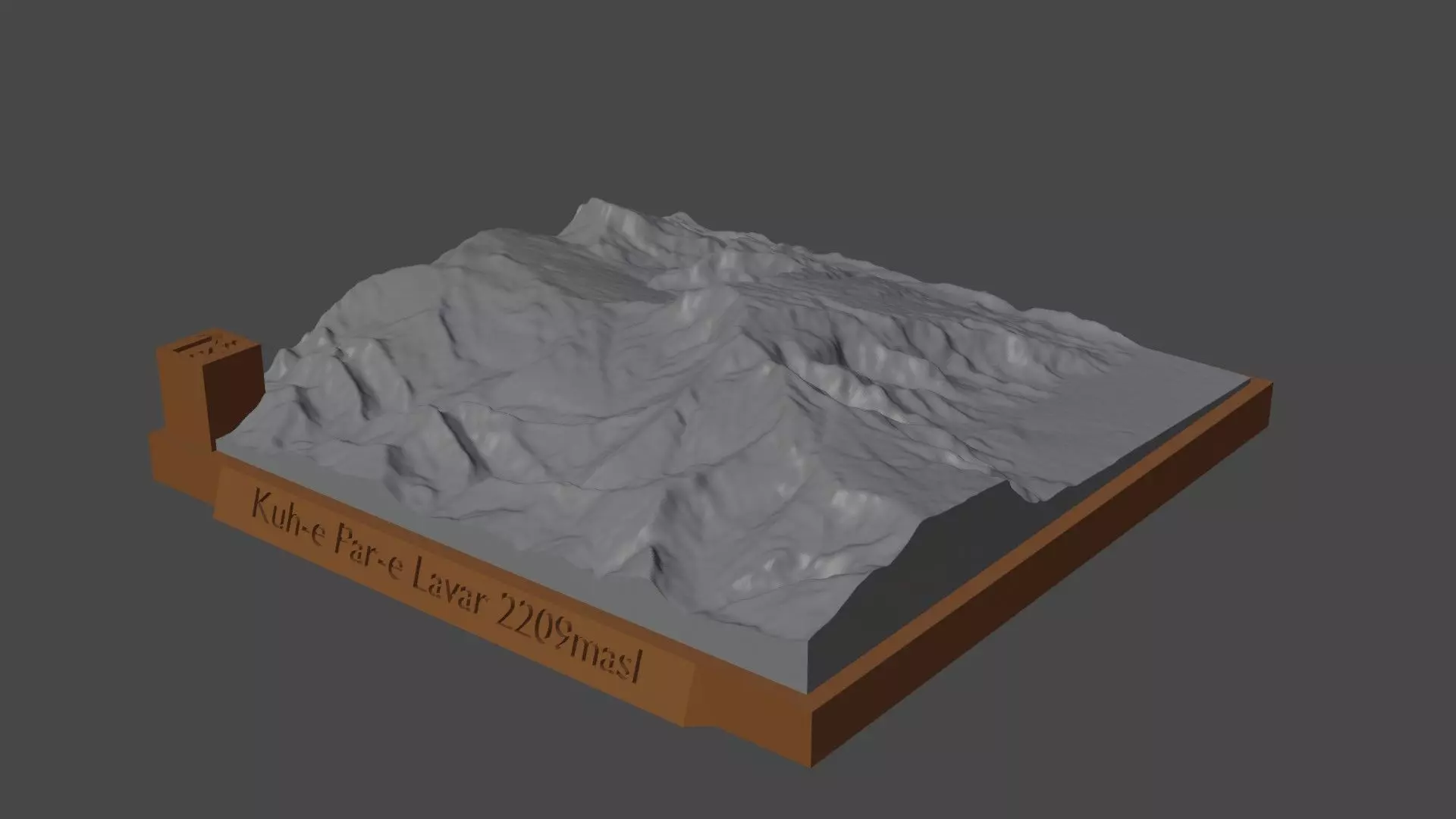 Kuh-e Par-e Lavar 3D print model
