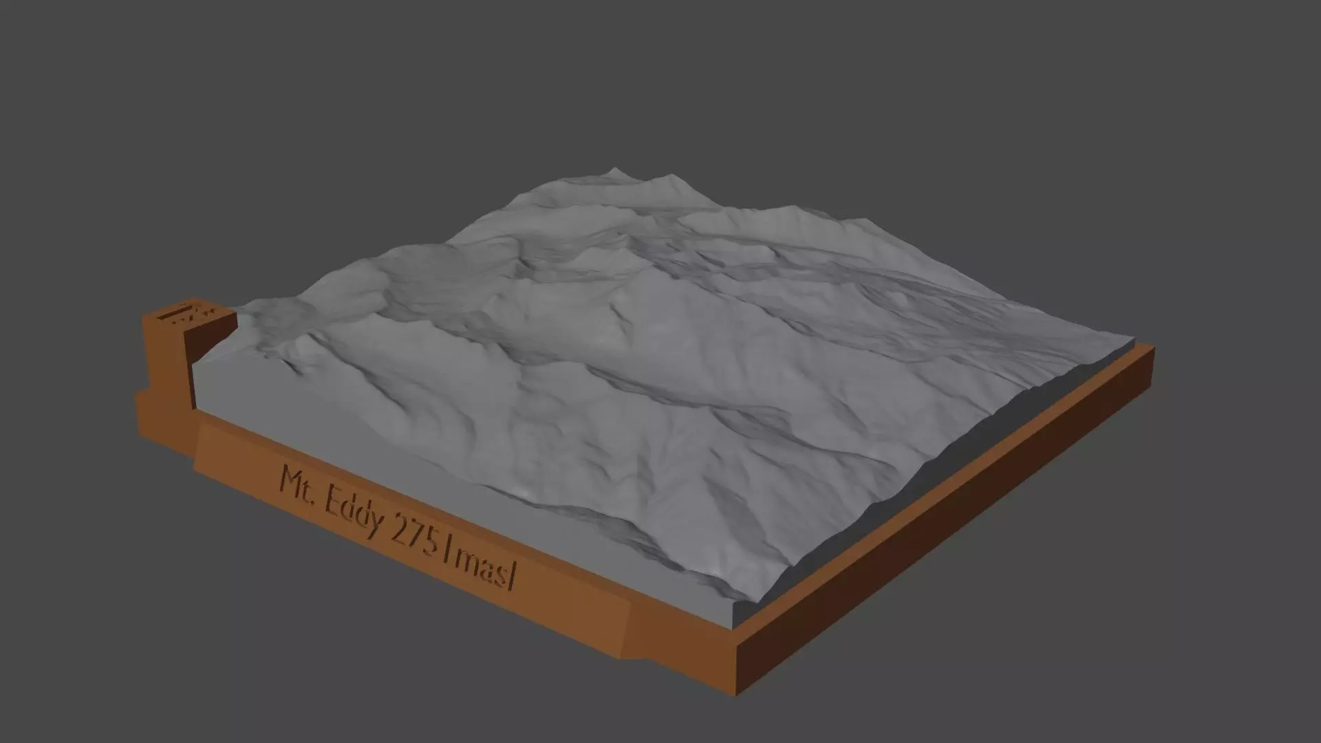 Mount Eddy 3D print model_0