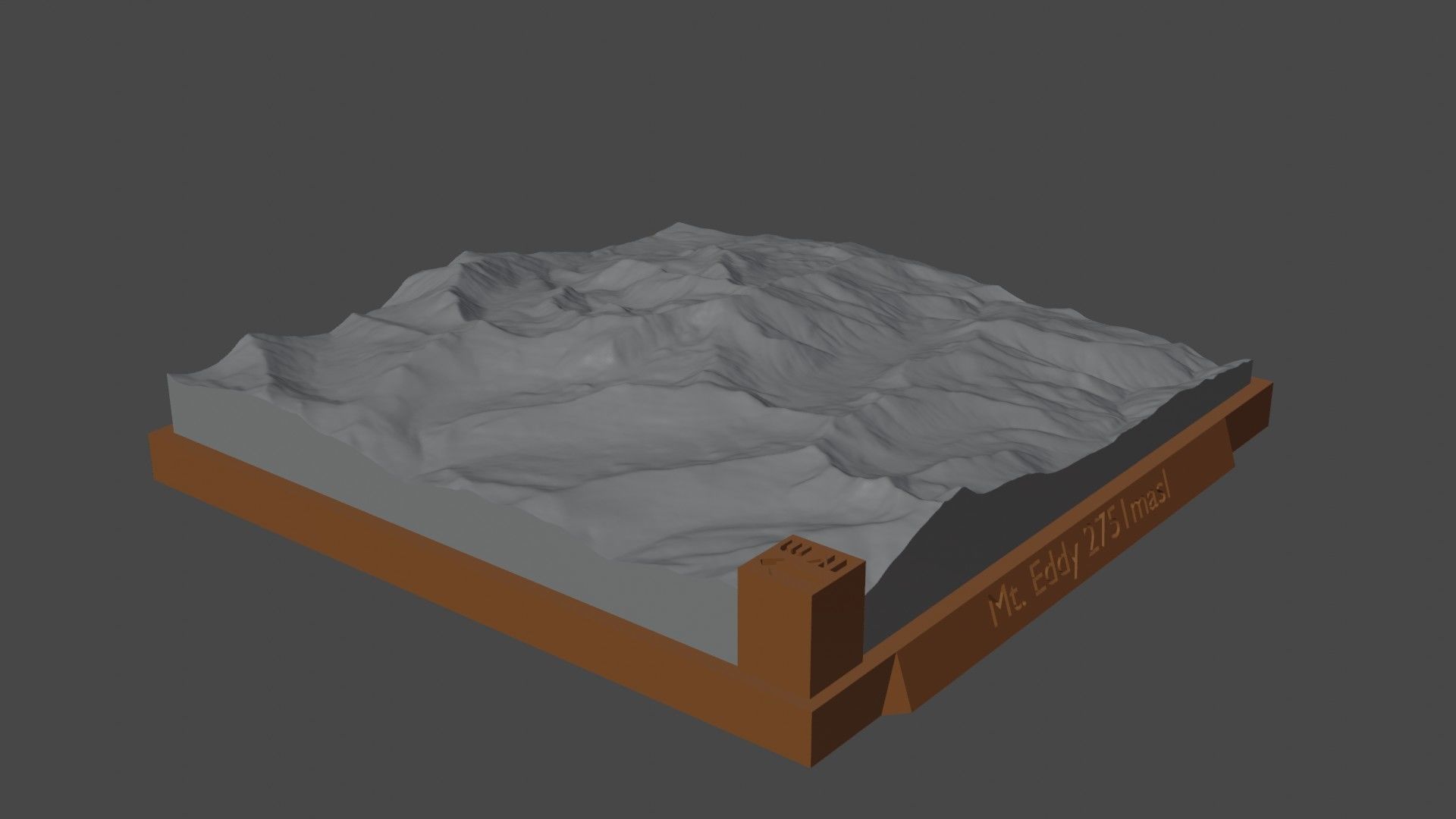 Mount Eddy 3D print model_3