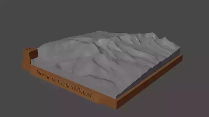Nevado de Chani 3D print model