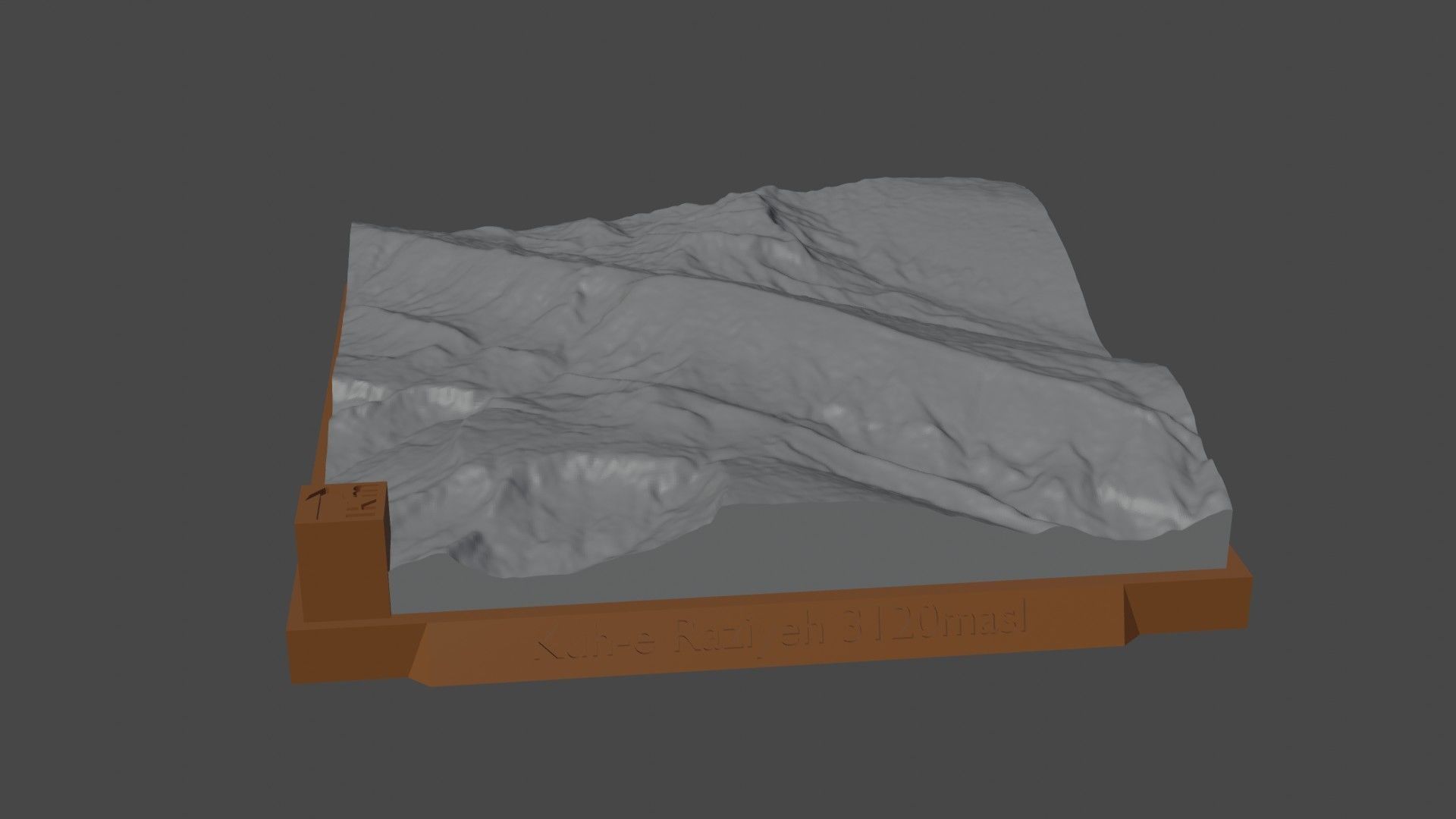 Kuh-e Raziyeh 3D print model_5