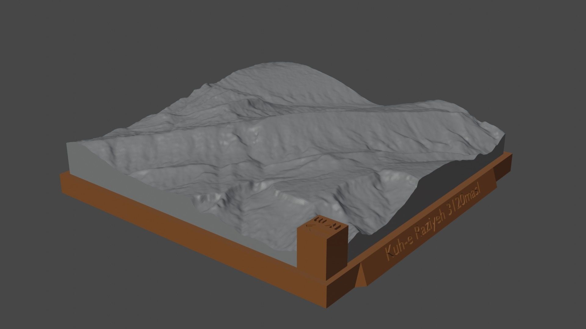 Kuh-e Raziyeh 3D print model_3