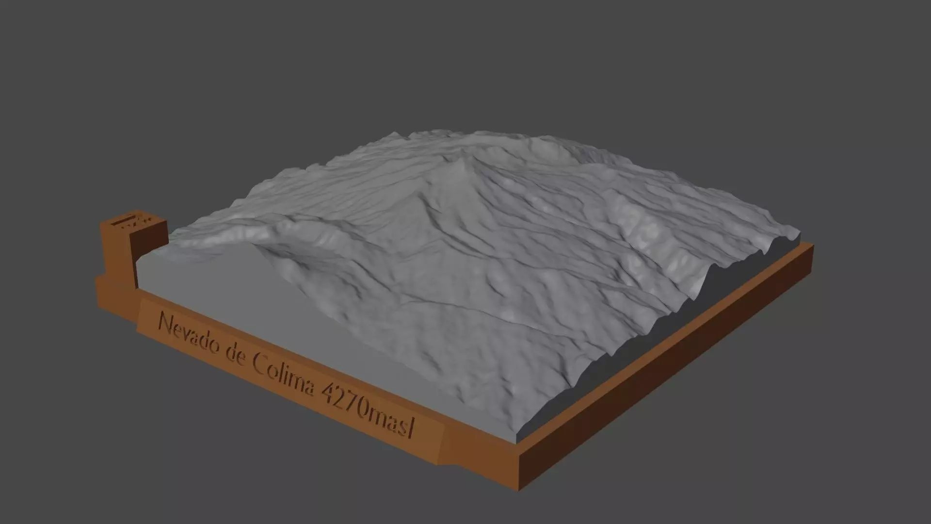 Nevado de Colima 3D print model
