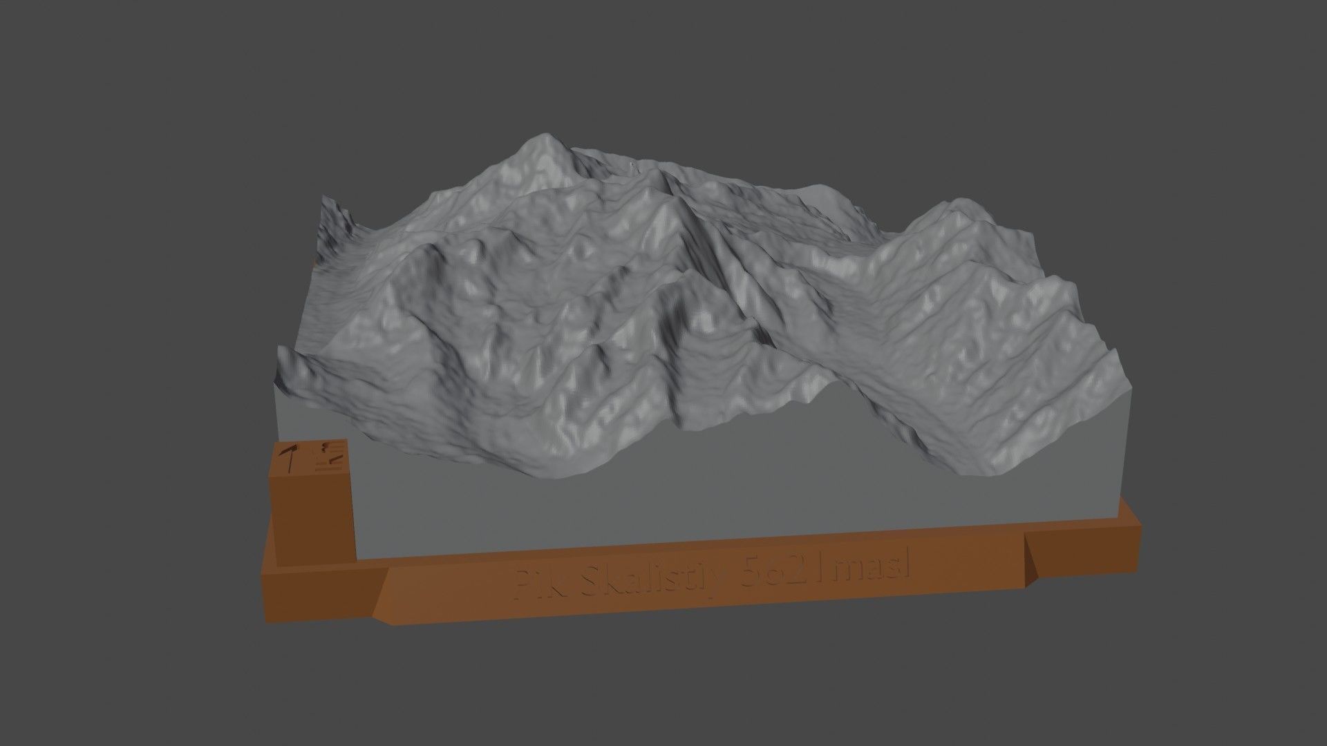 Pik Skalistiy 3D print model_5