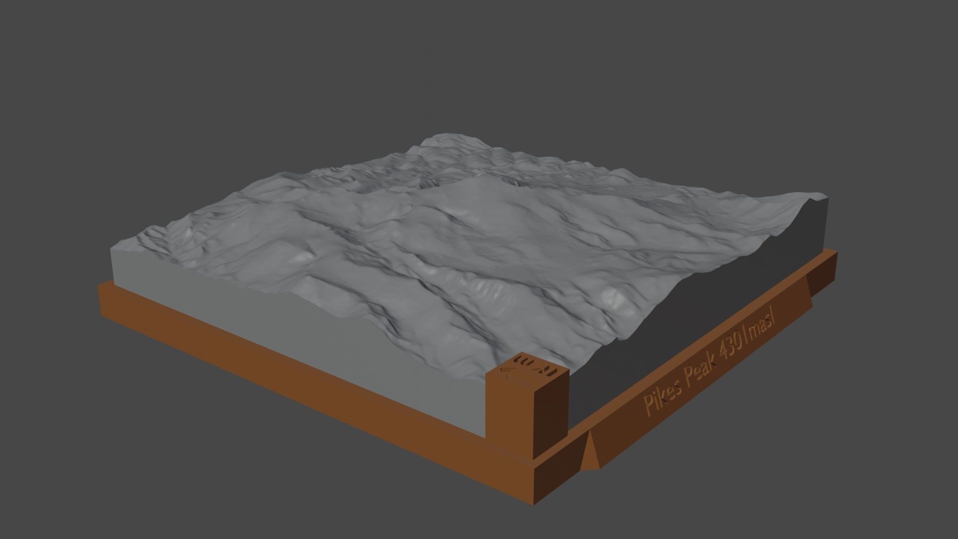Pikes Peak 3D print model_3
