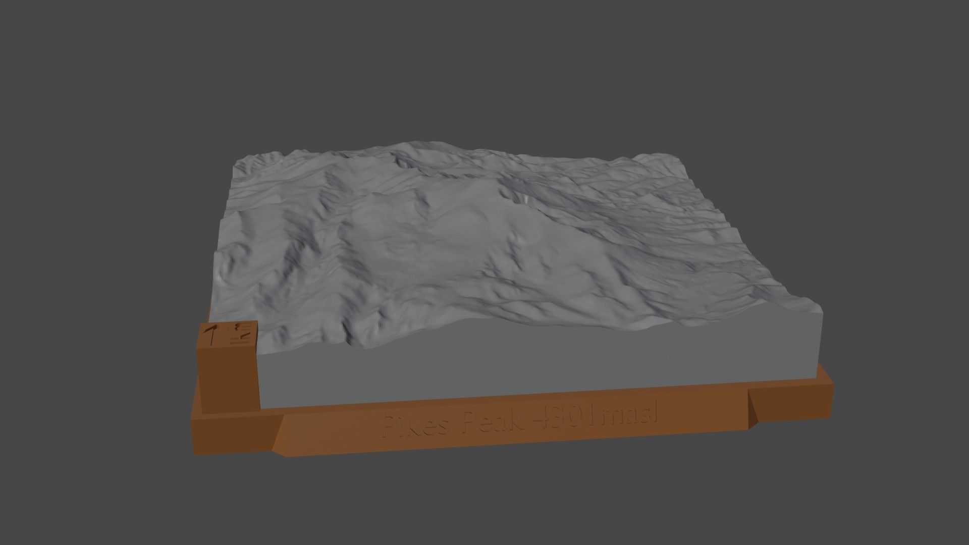 Pikes Peak 3D print model_5