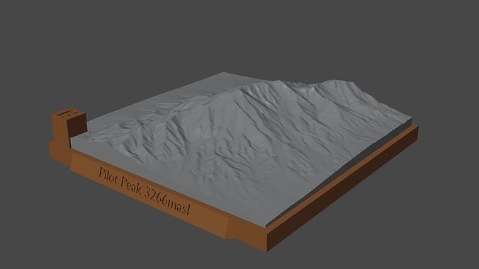 Pilot Peak 3D print model