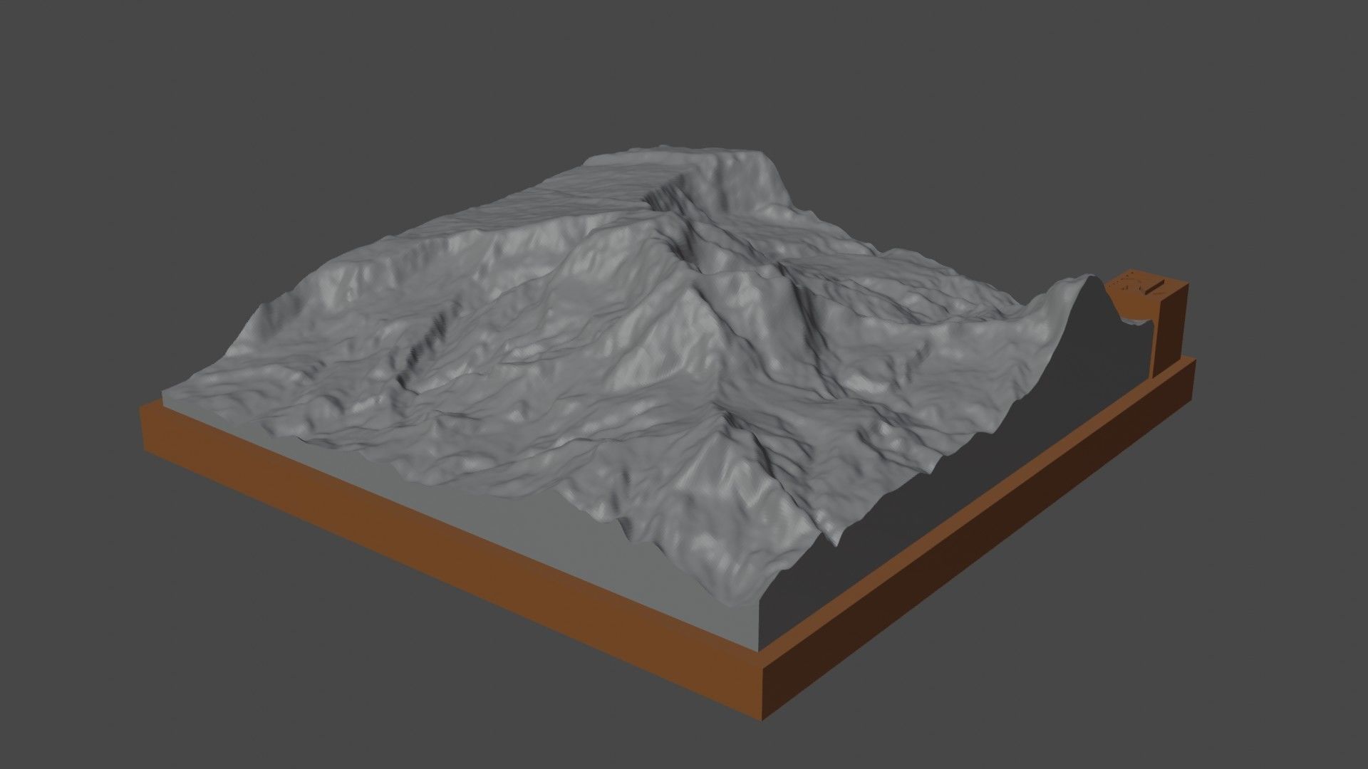 Piton des Neiges 3D print model_7