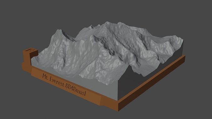 Mount Everest 3D print model