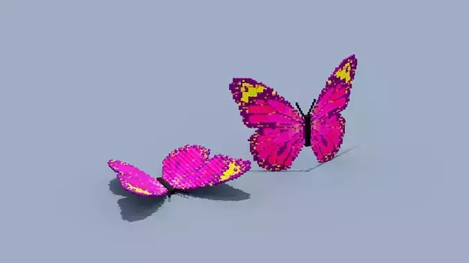 Voxel Butterfly