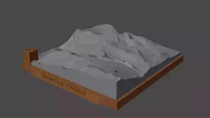 Shedin Peak 3D print model